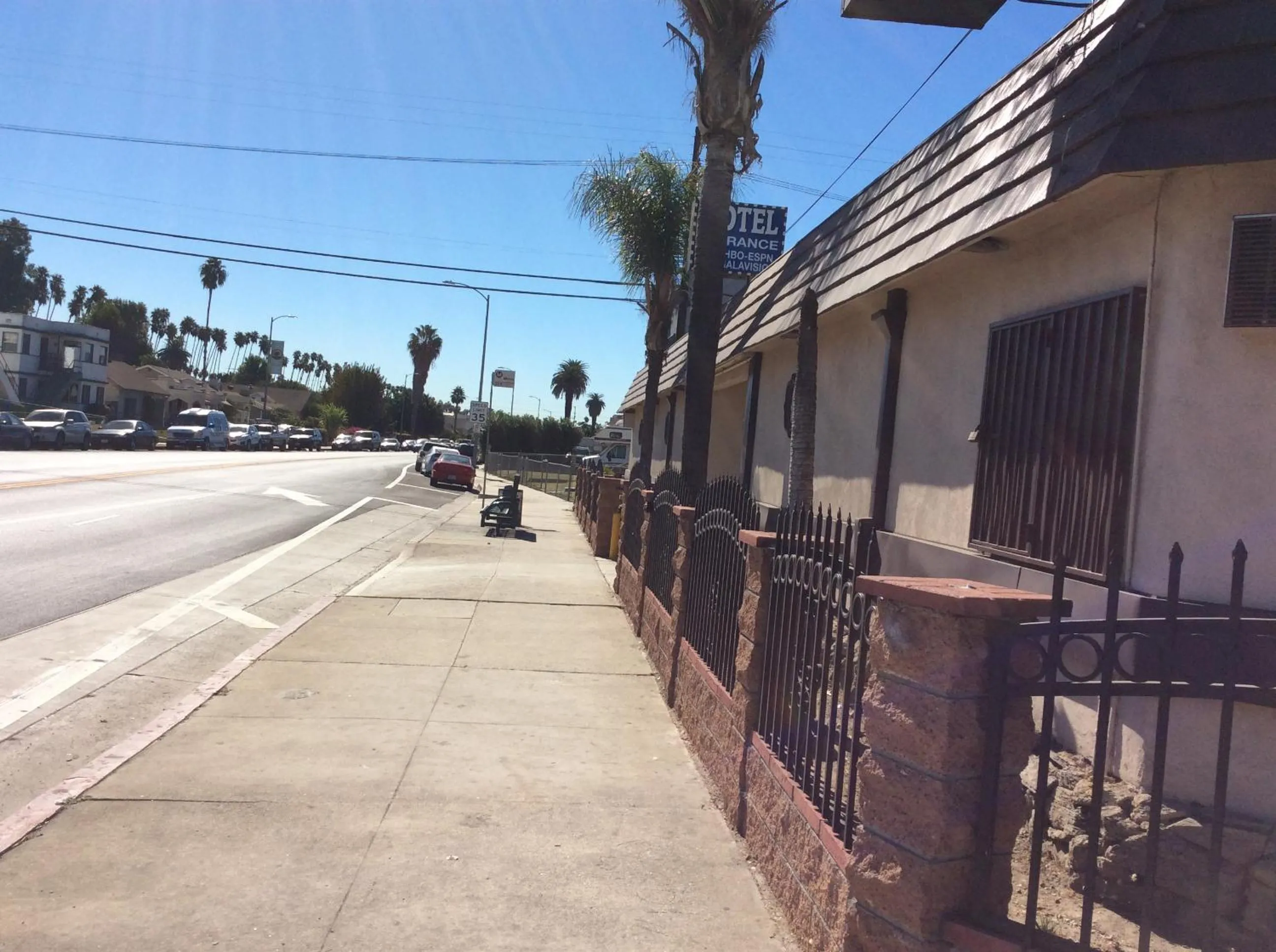 Property building in Stallion Motel Los Angeles