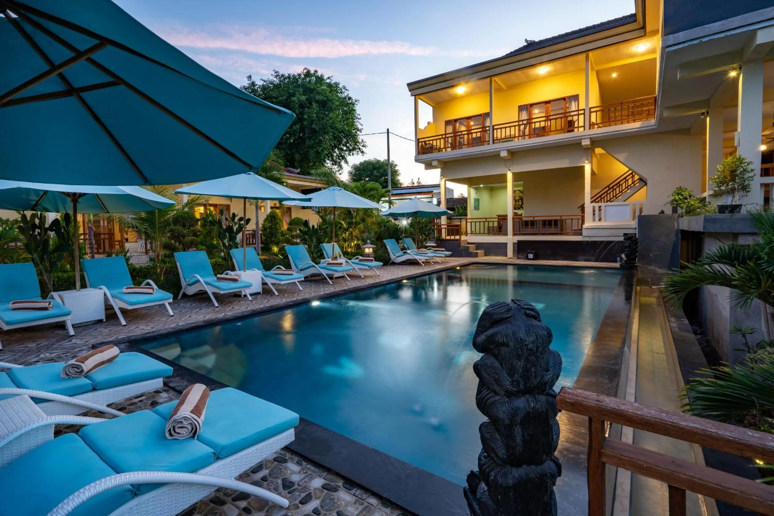 Swimming pool in Bali Nusa Cottage