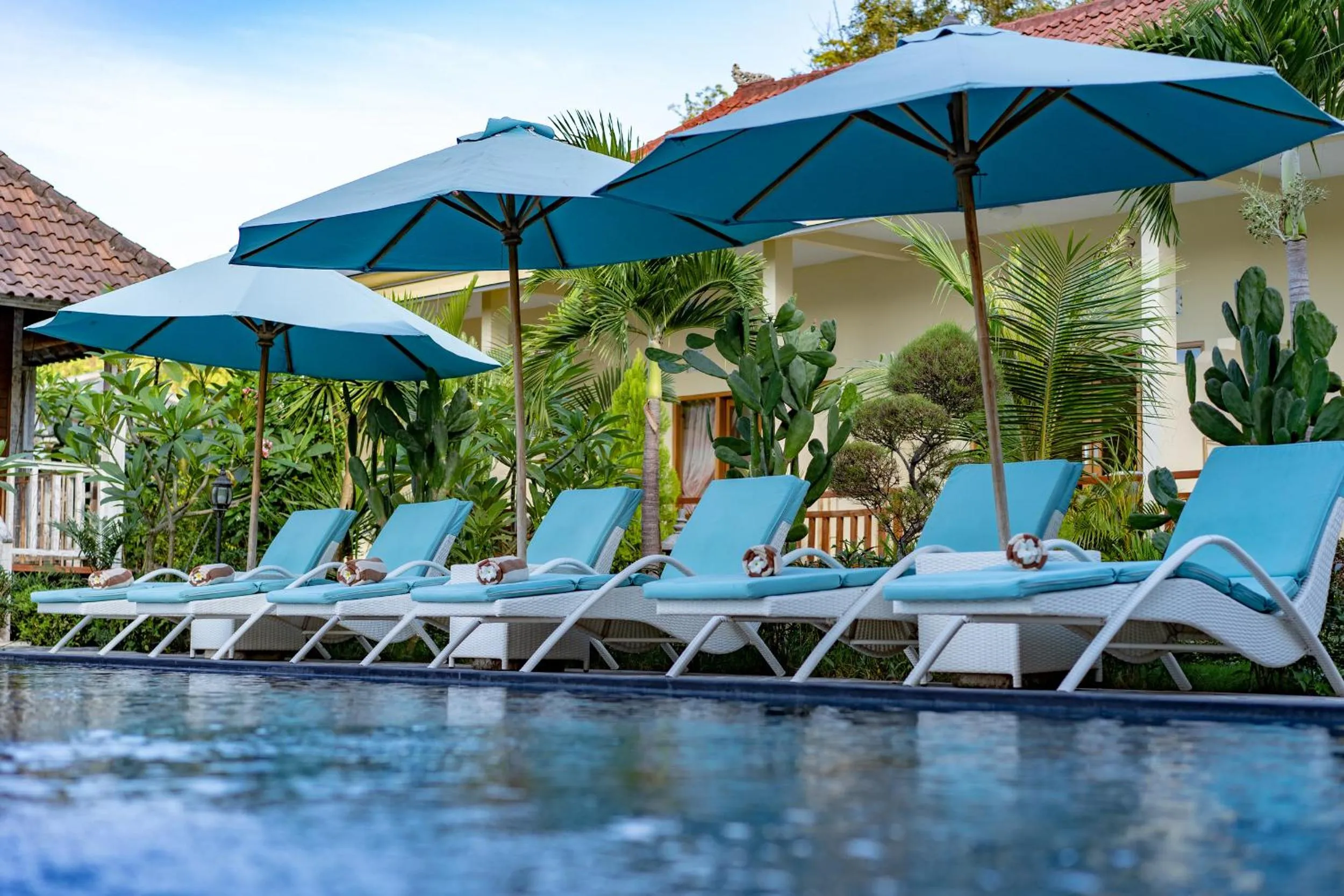 Swimming pool in Bali Nusa Cottage