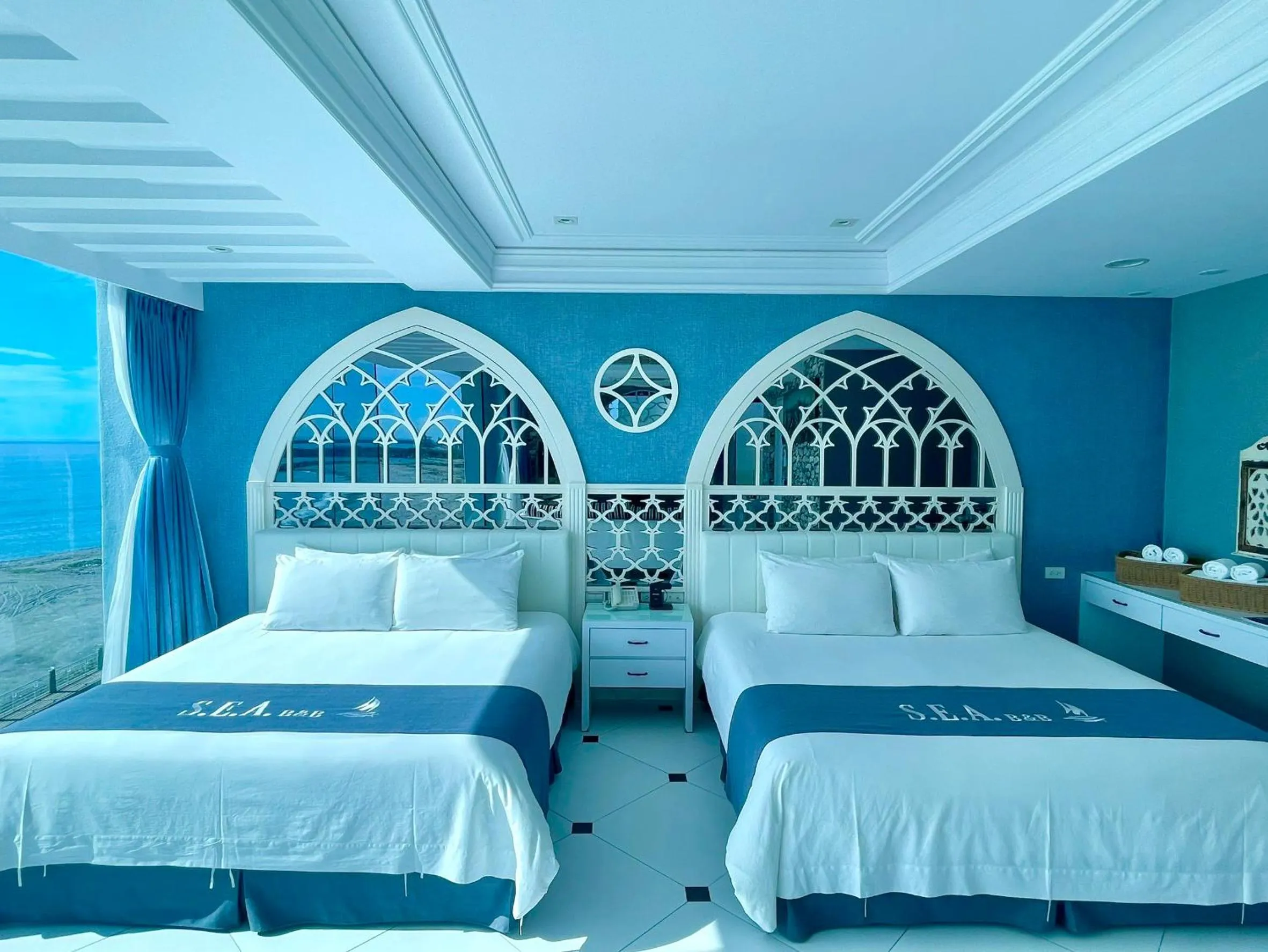 Bed in Hualien S.E.A. B&B