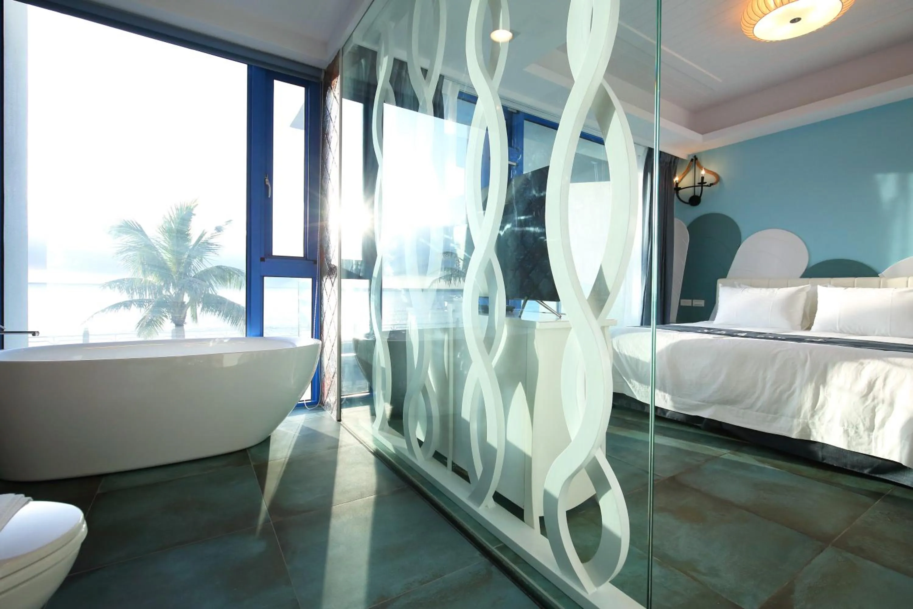 Bed in Hualien S.E.A. B&B