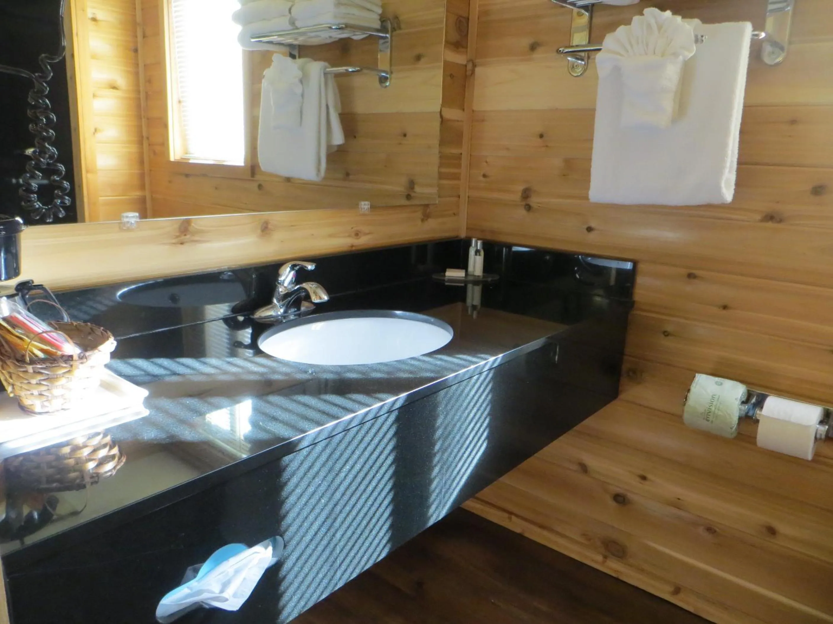 Bathroom in Cabins of Mackinac & Lodge