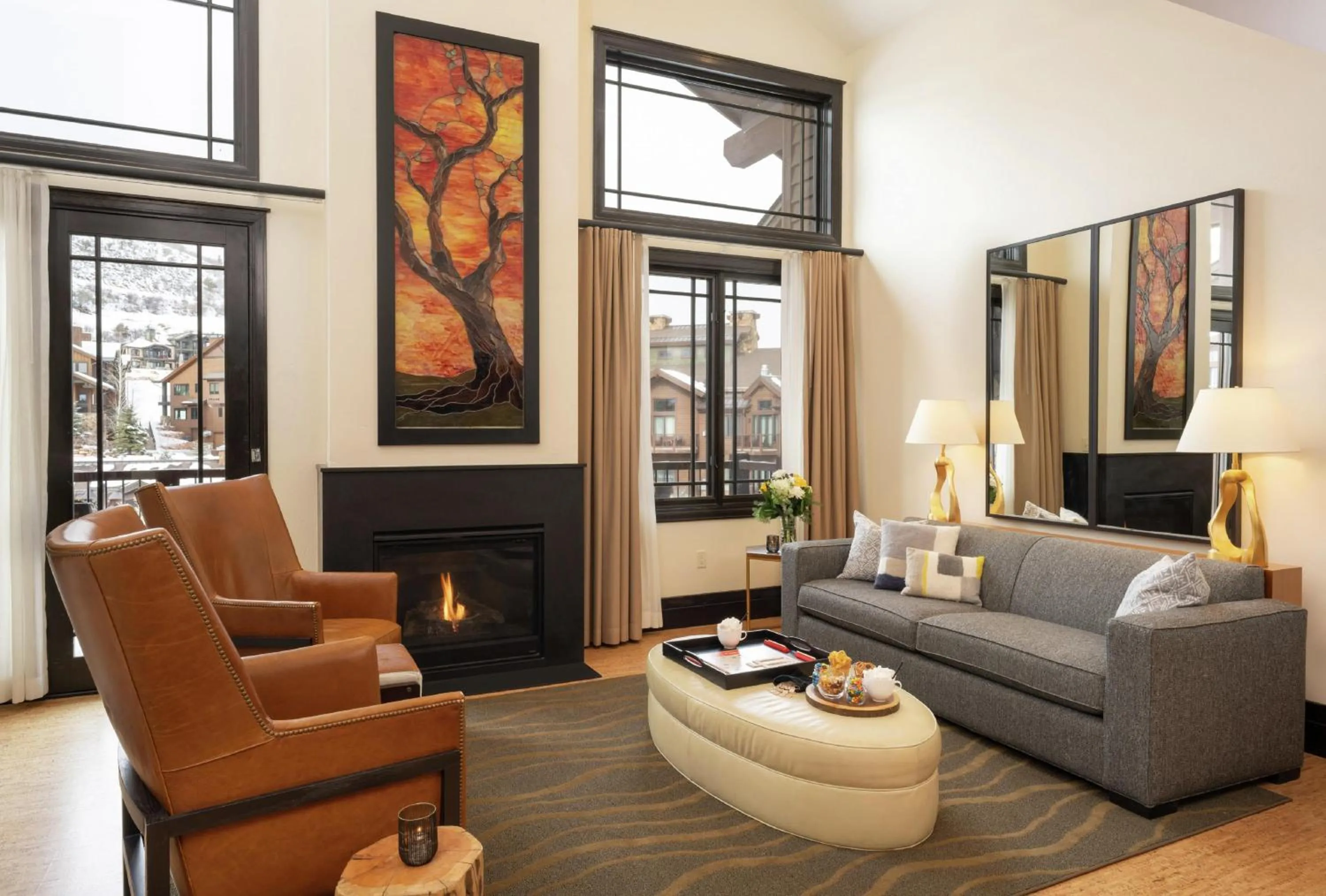 Living room in Waldorf Astoria Park City