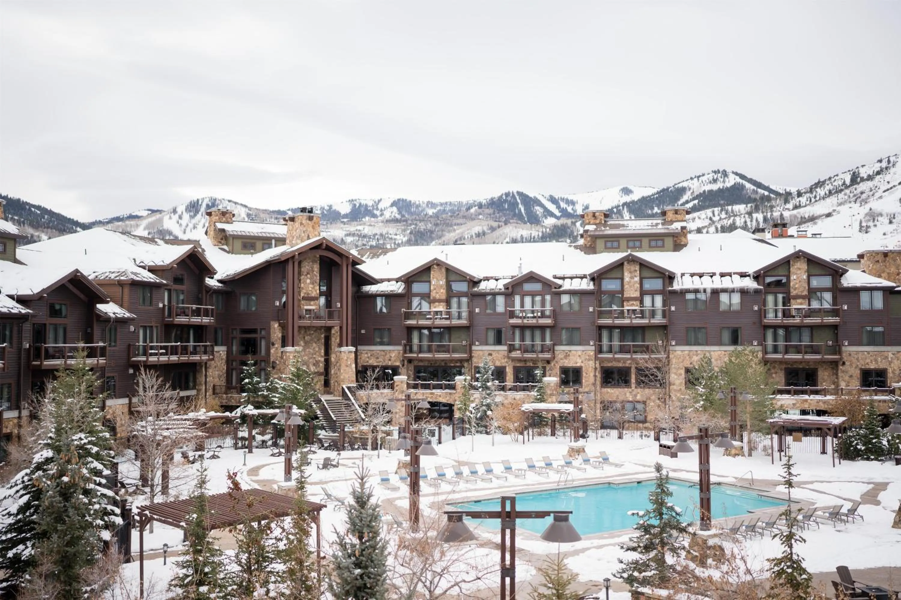 Pool view in Waldorf Astoria Park City