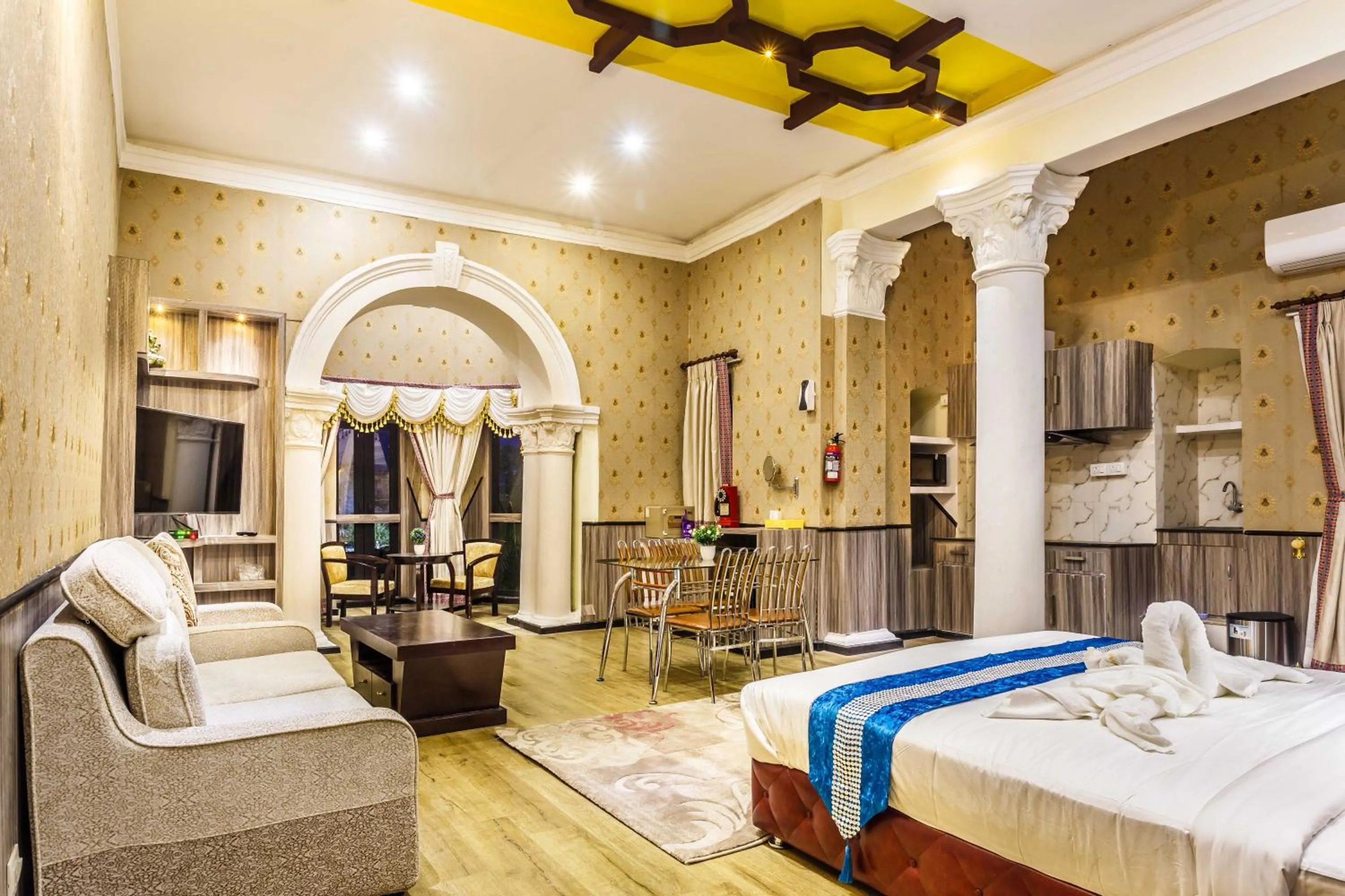 Bed in Royal Empire Boutique Hotel