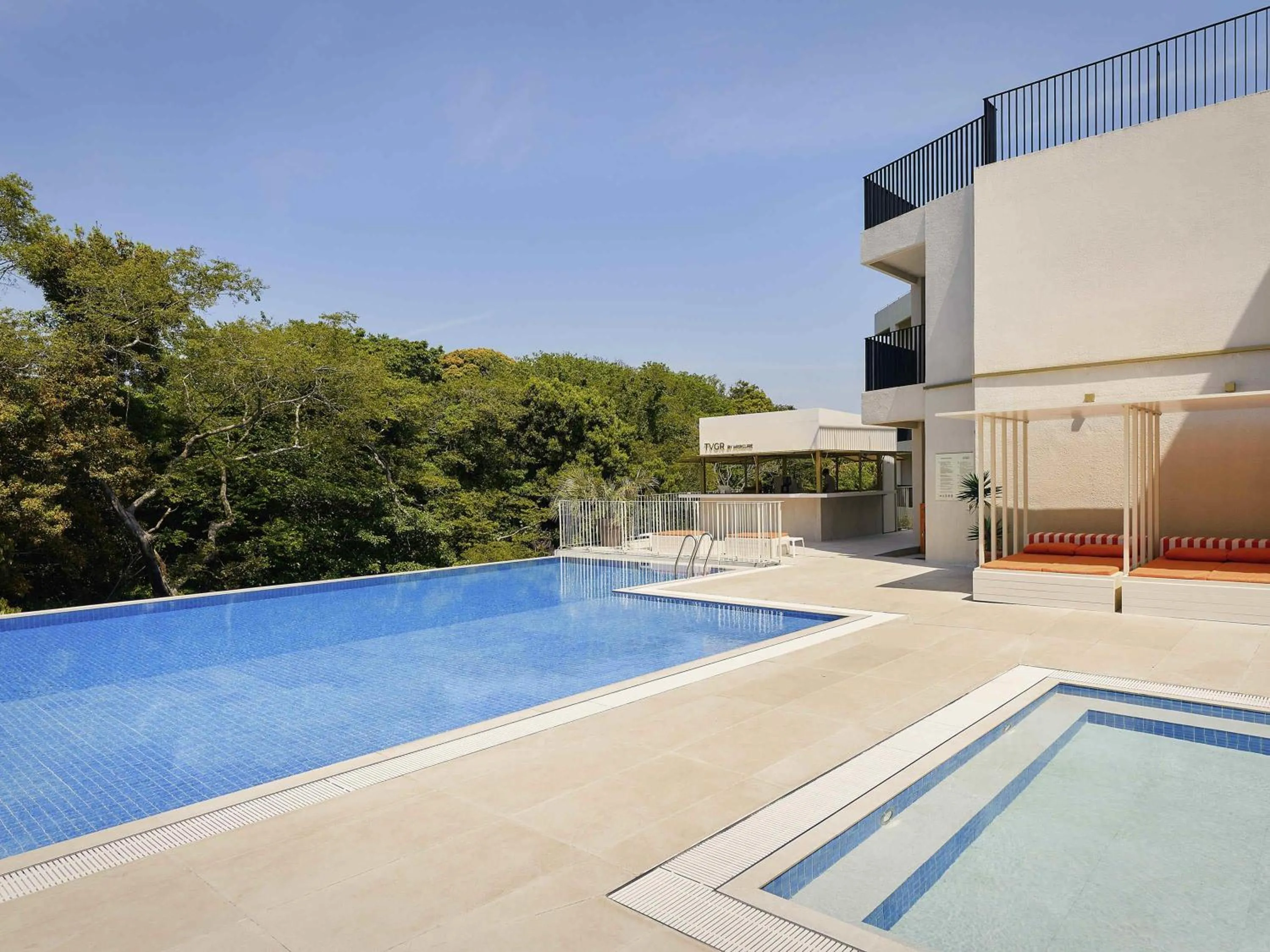 Pool view in Mercure Ambassador Jeju