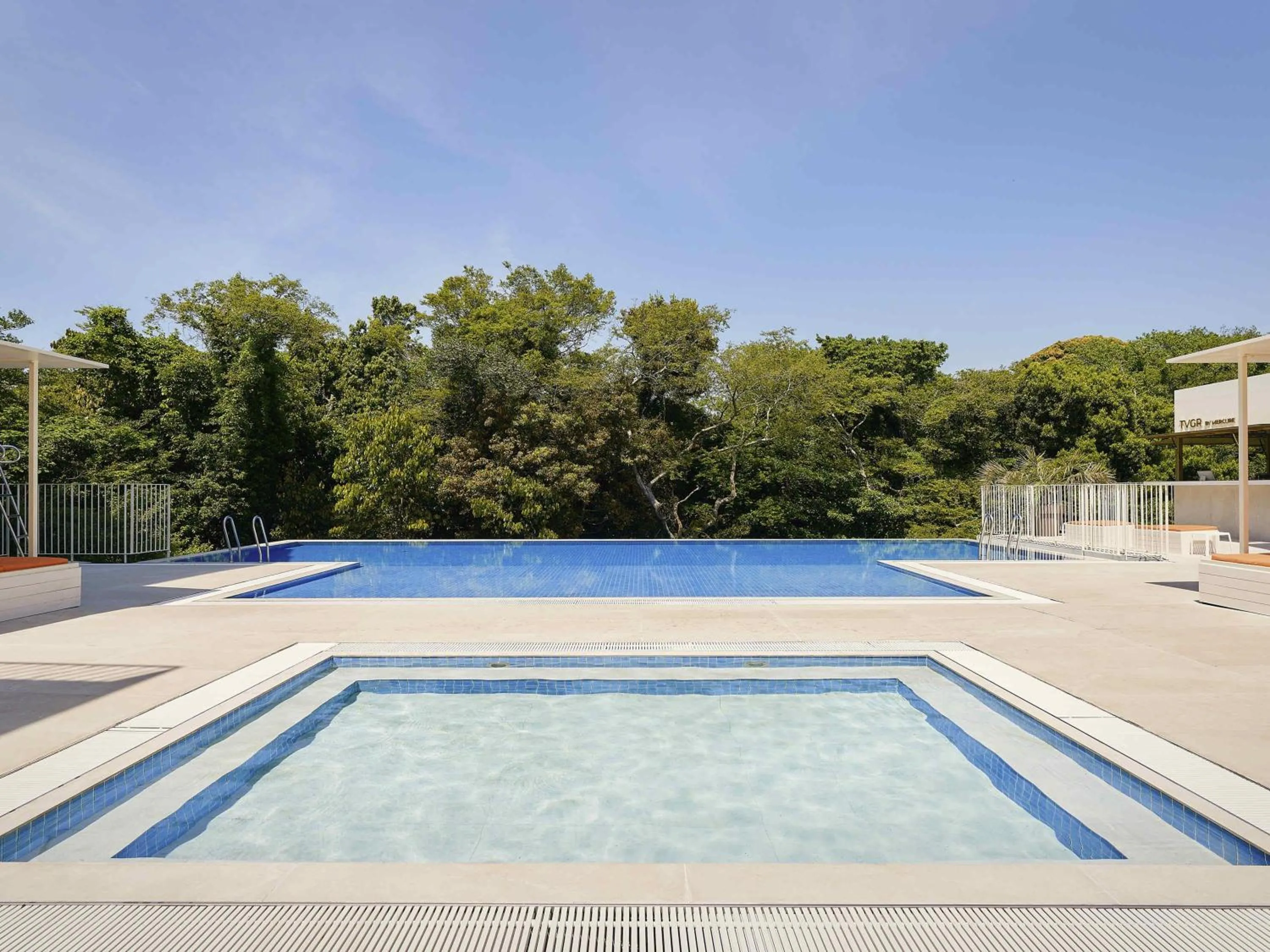 Pool view in Mercure Ambassador Jeju
