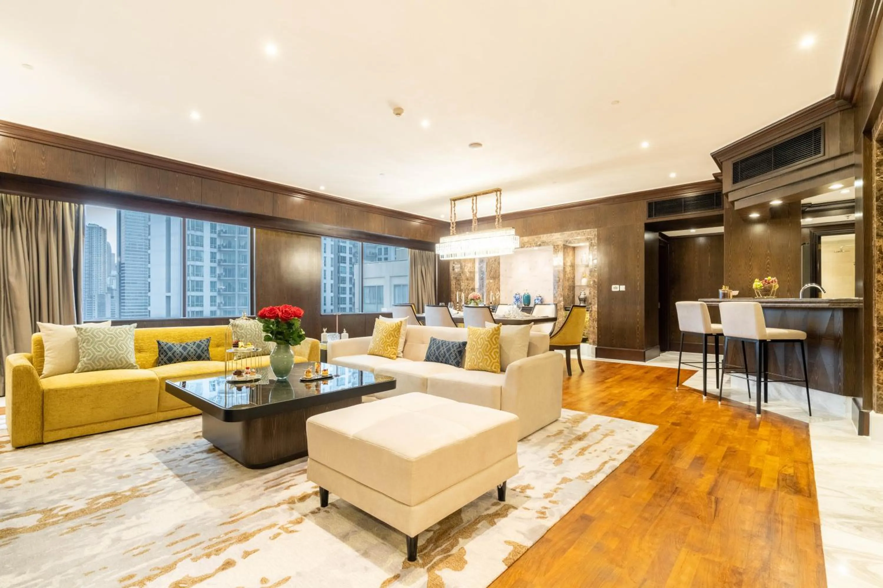 Living room in Wyndham Casablanca Jakarta