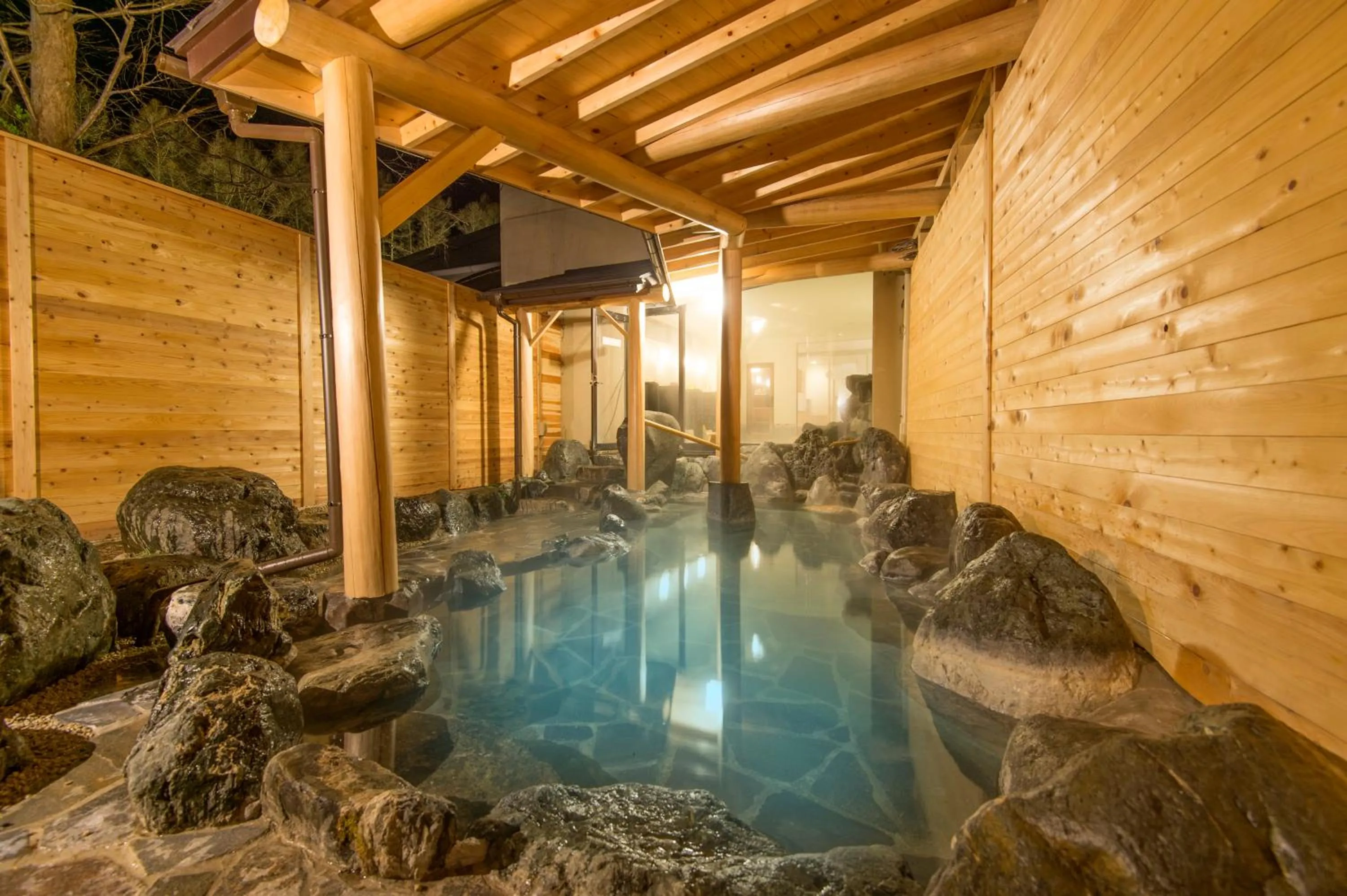 Hot Spring Bath in Hakuba Mominoki Hotel