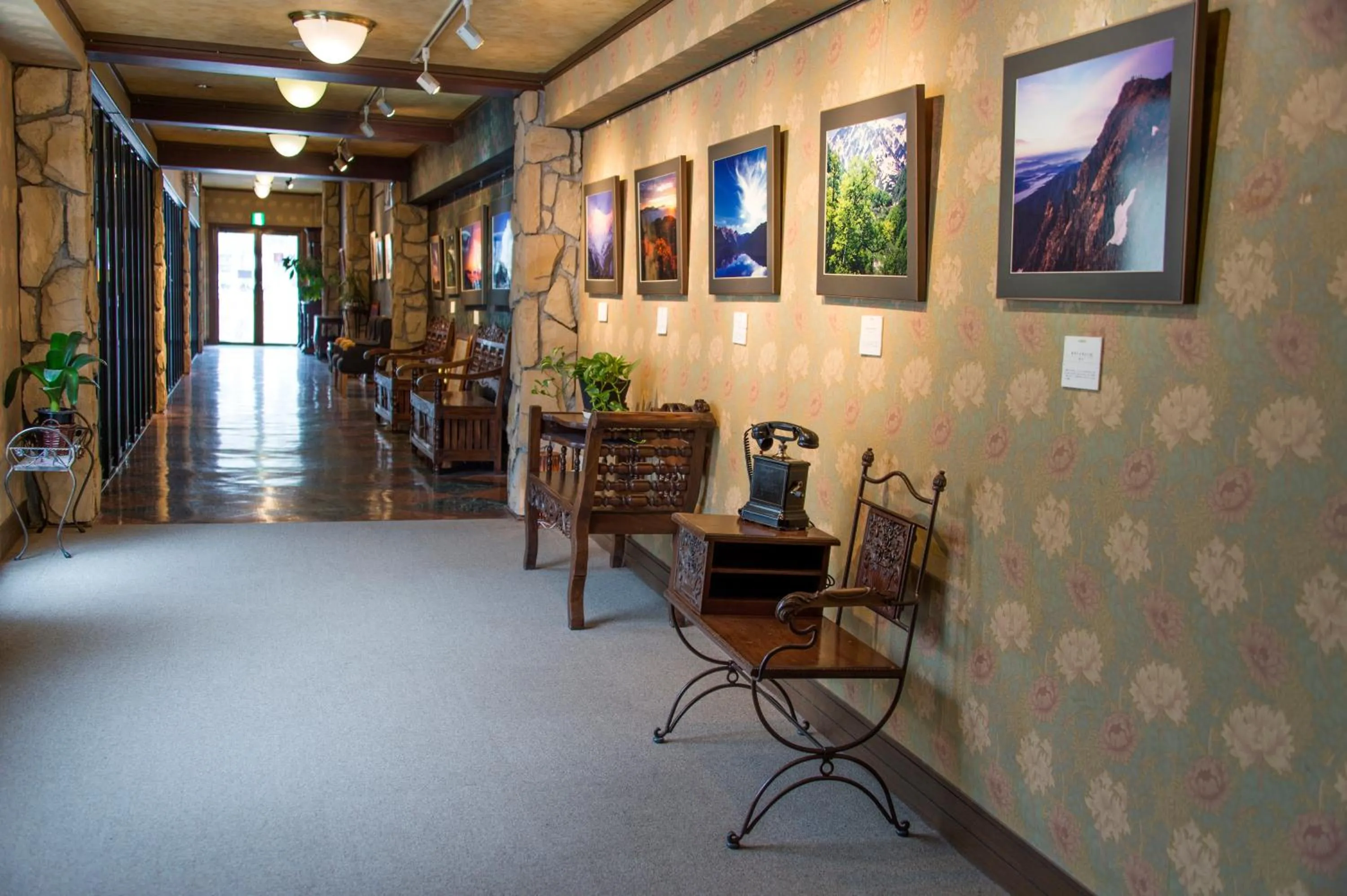 Lobby or reception in Hakuba Mominoki Hotel