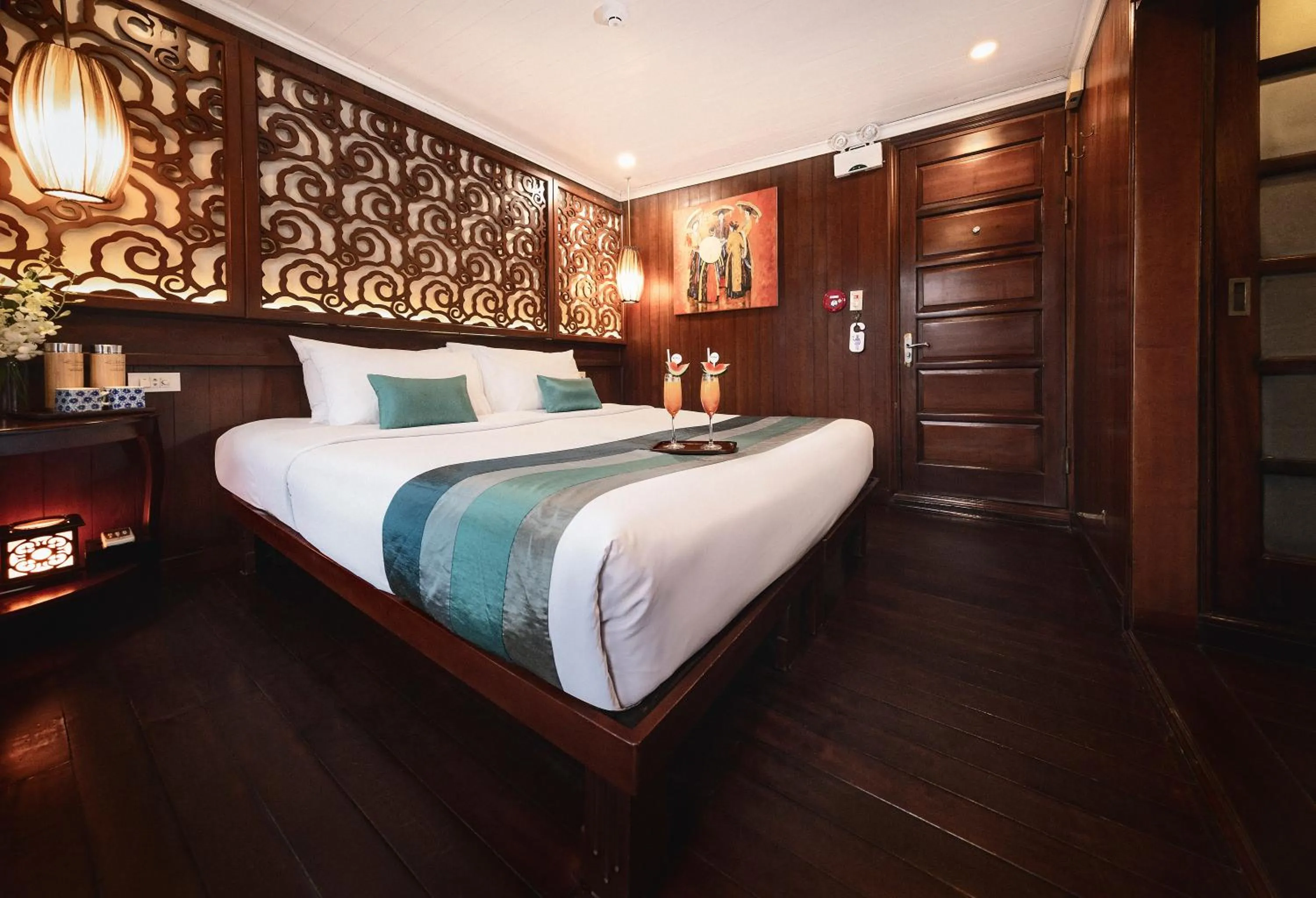 Bed in Bhaya Halong Cruises