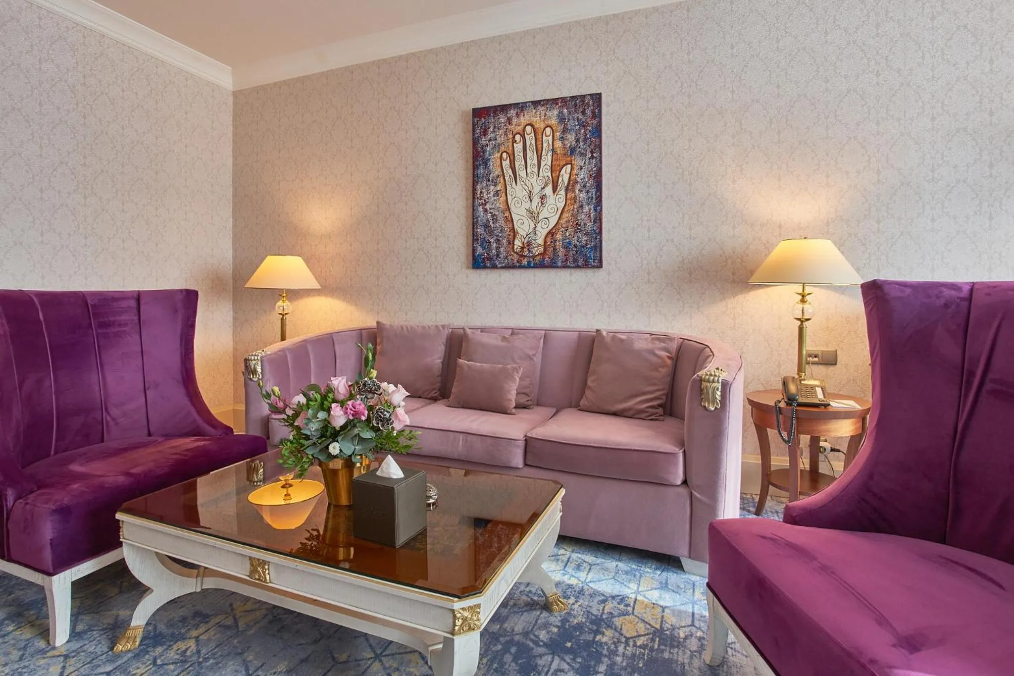 Living room in Rixos President Hotel Astana