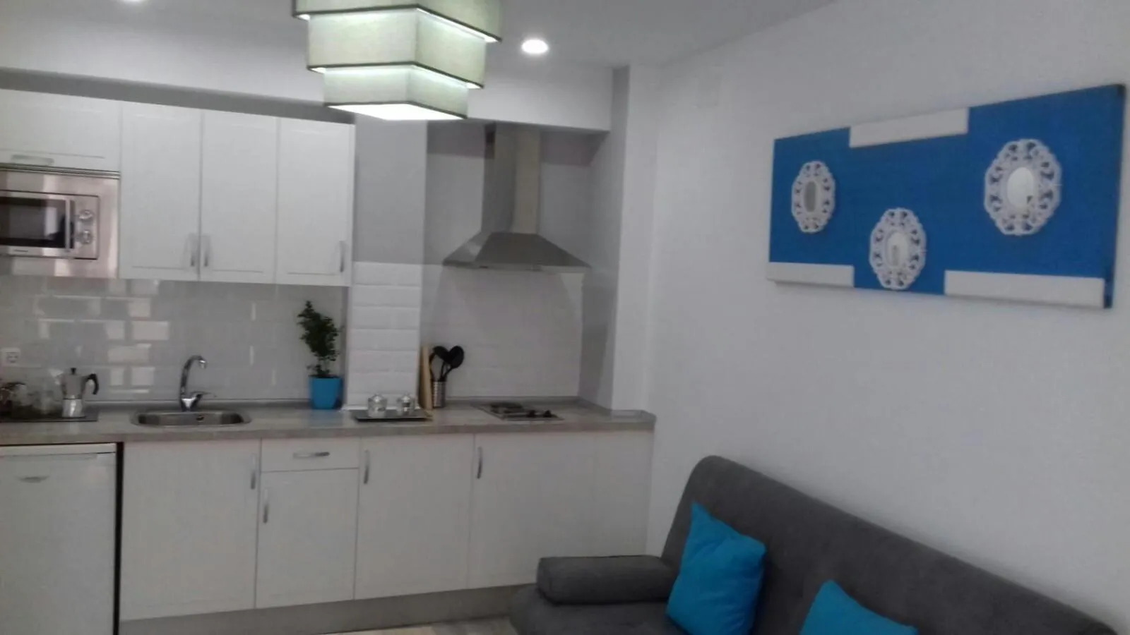 Kitchen or kitchenette in Pompeyos Viviendas Vacacionales