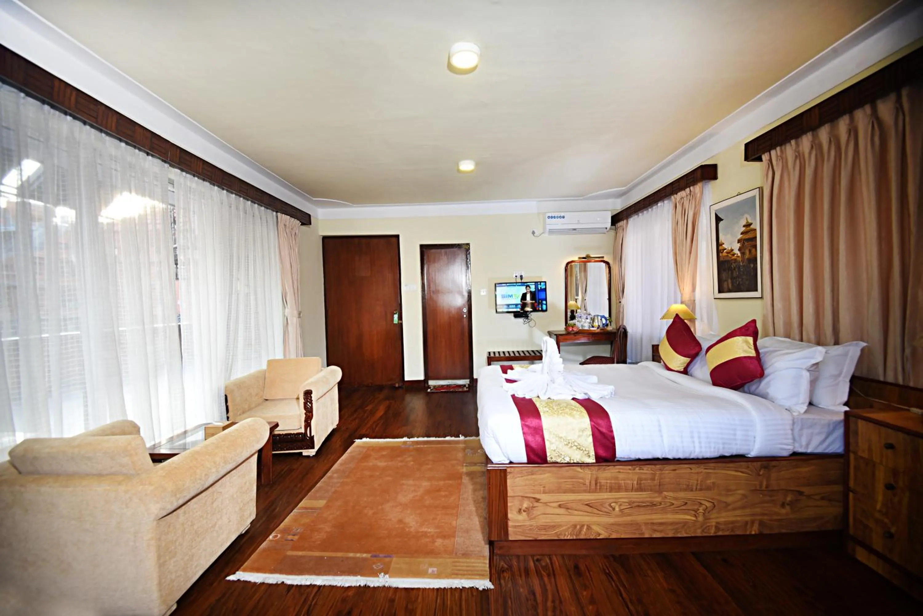 Bed in Nirvana Boutique Hotel