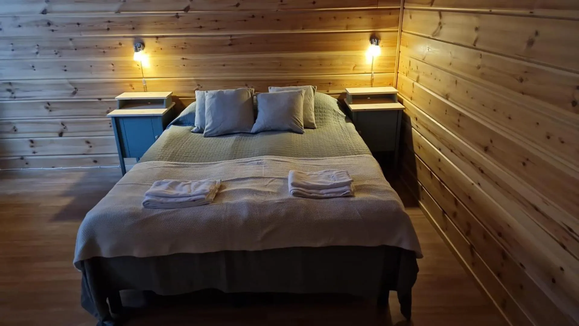 Bed in Tankavaara Gold Village