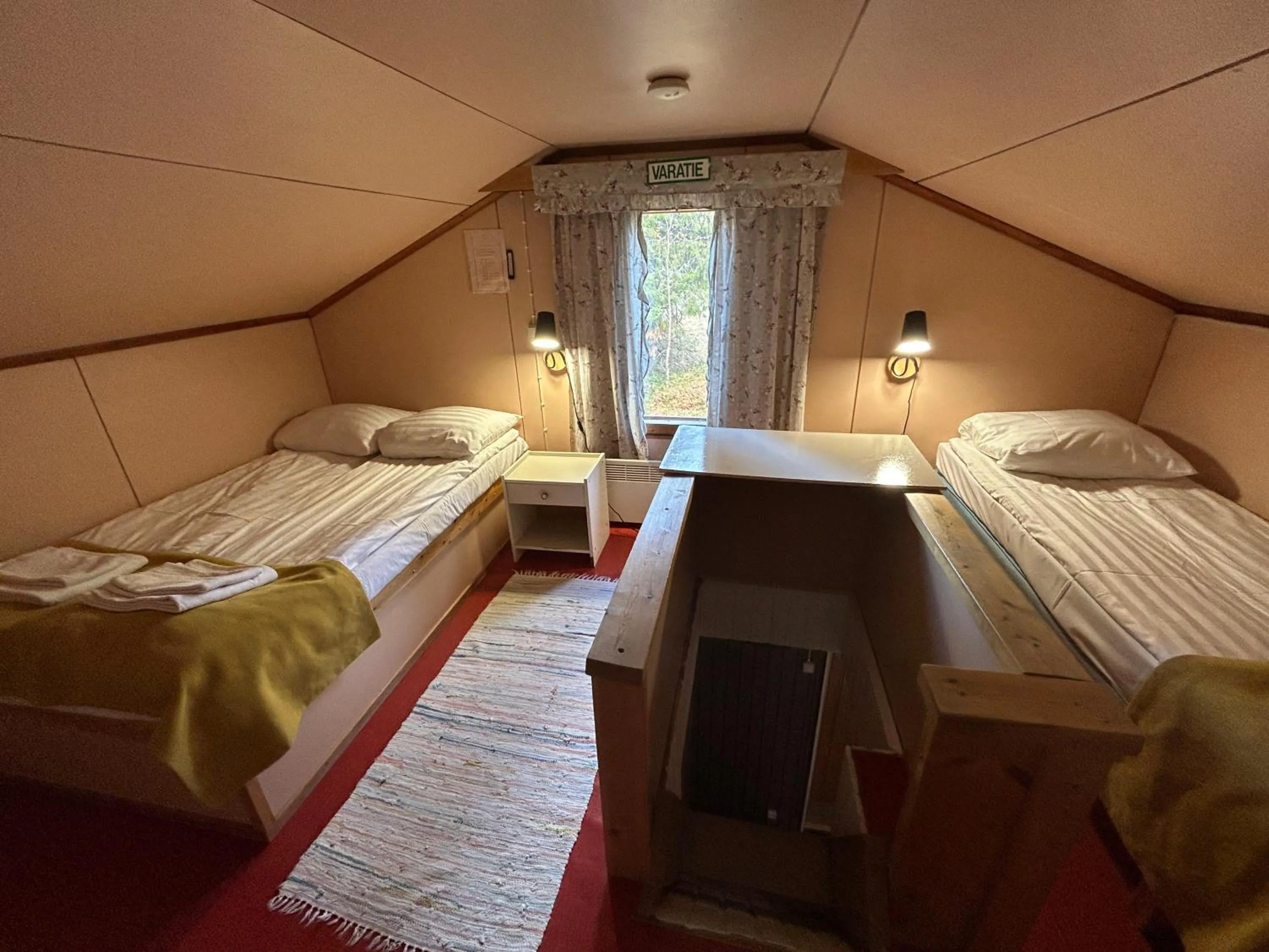 Bed in Tankavaara Gold Village