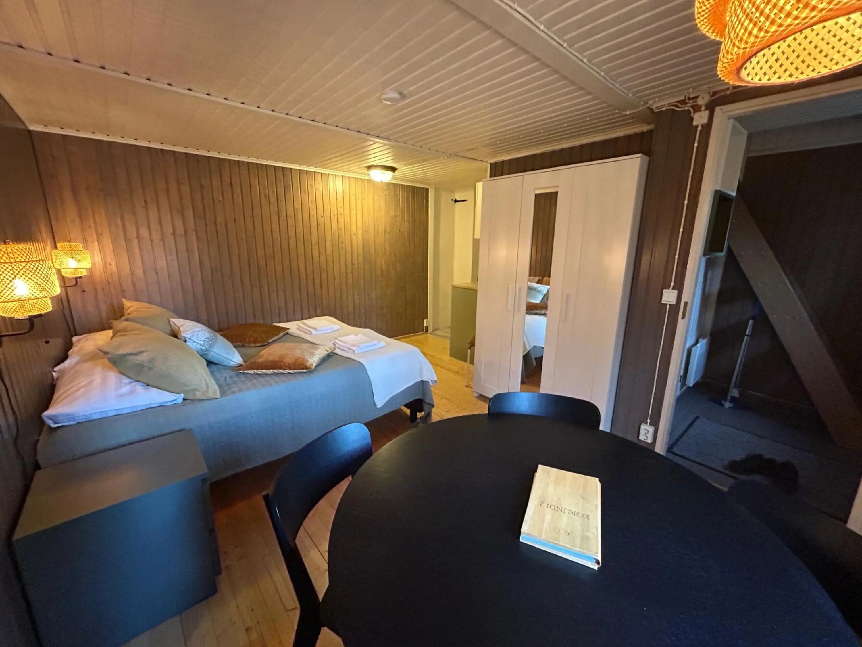 Bed in Tankavaara Gold Village