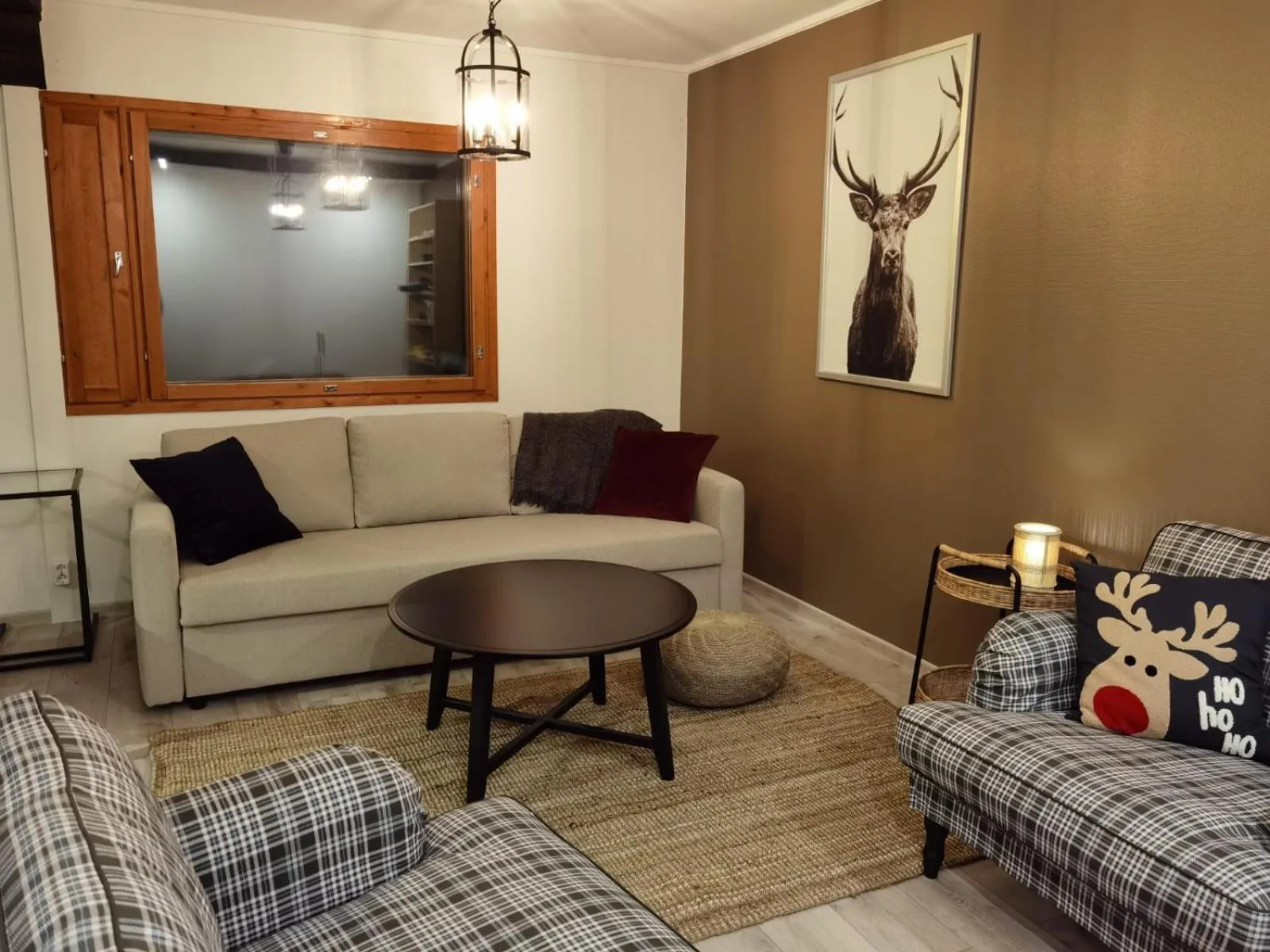 Living room in Tankavaara Gold Village