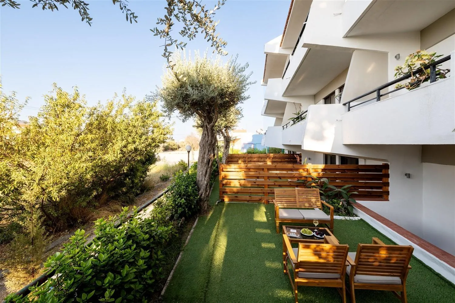 Patio in Terinikos Sunny Garden Hotel & Junior Suites New Renovation 2025