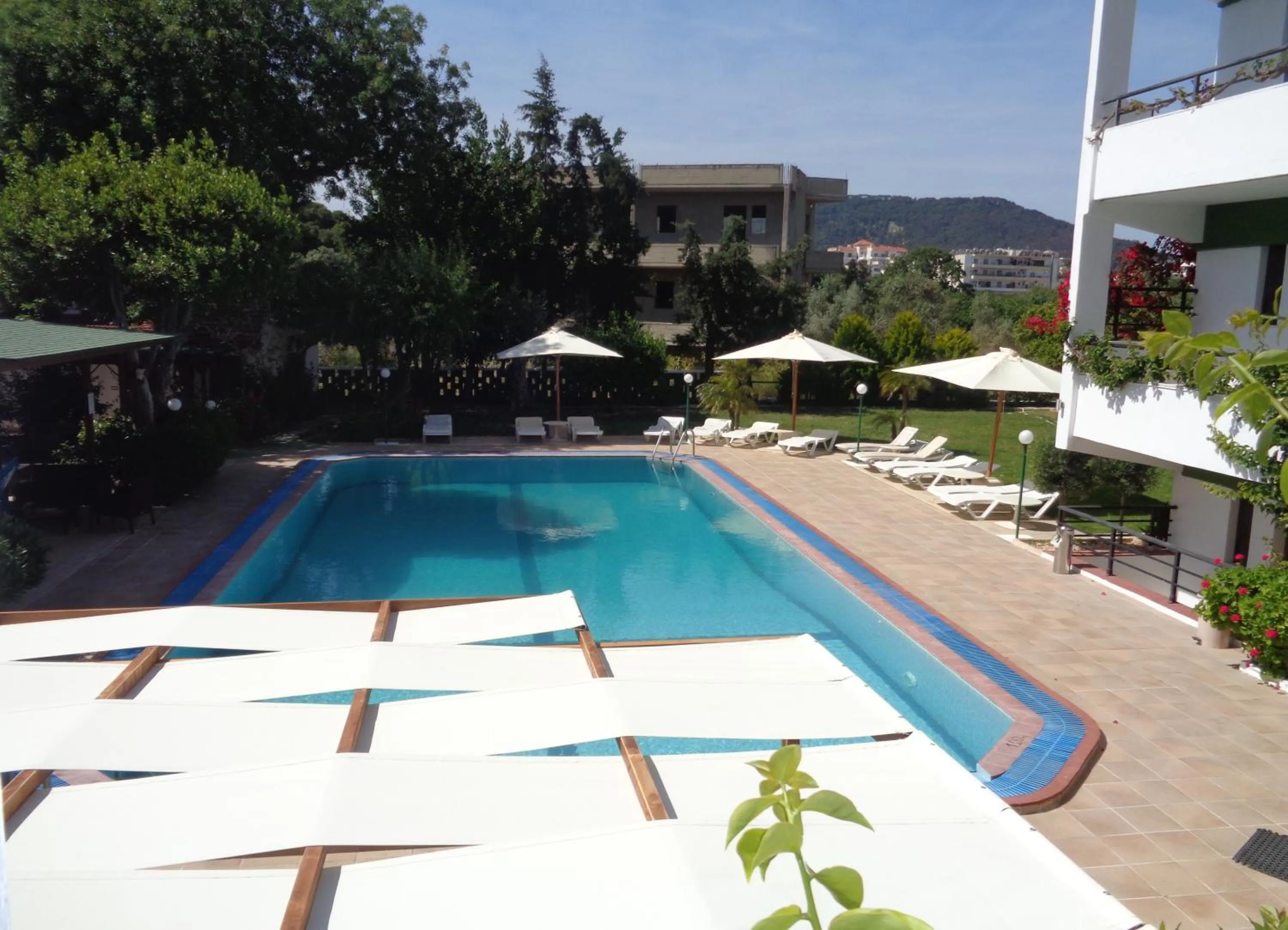 Garden view in Terinikos Sunny Garden Hotel & Junior Suites New Renovation 2025
