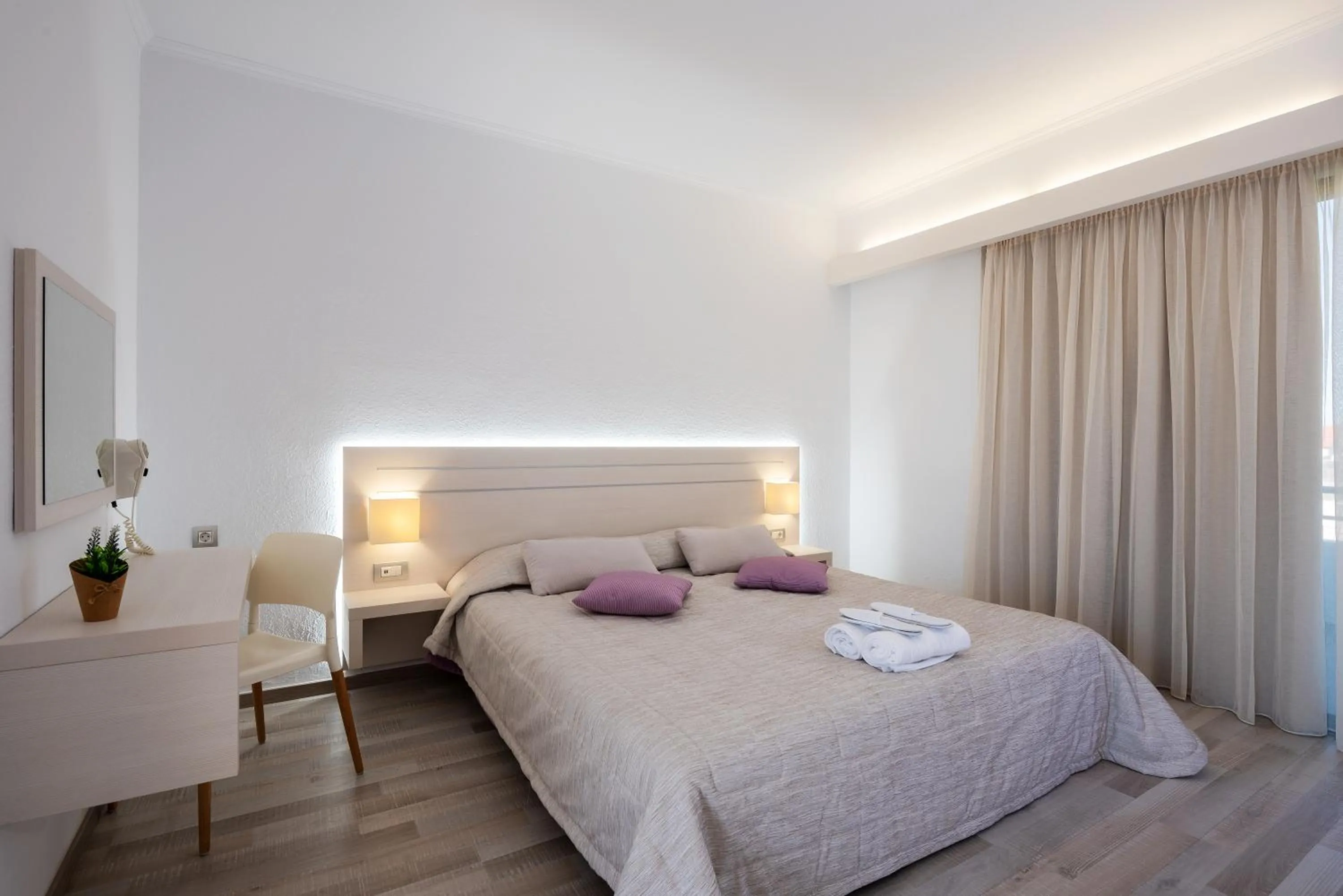 Bedroom, Bed in Terinikos Sunny Garden Hotel & Junior Suites New Renovation 2025