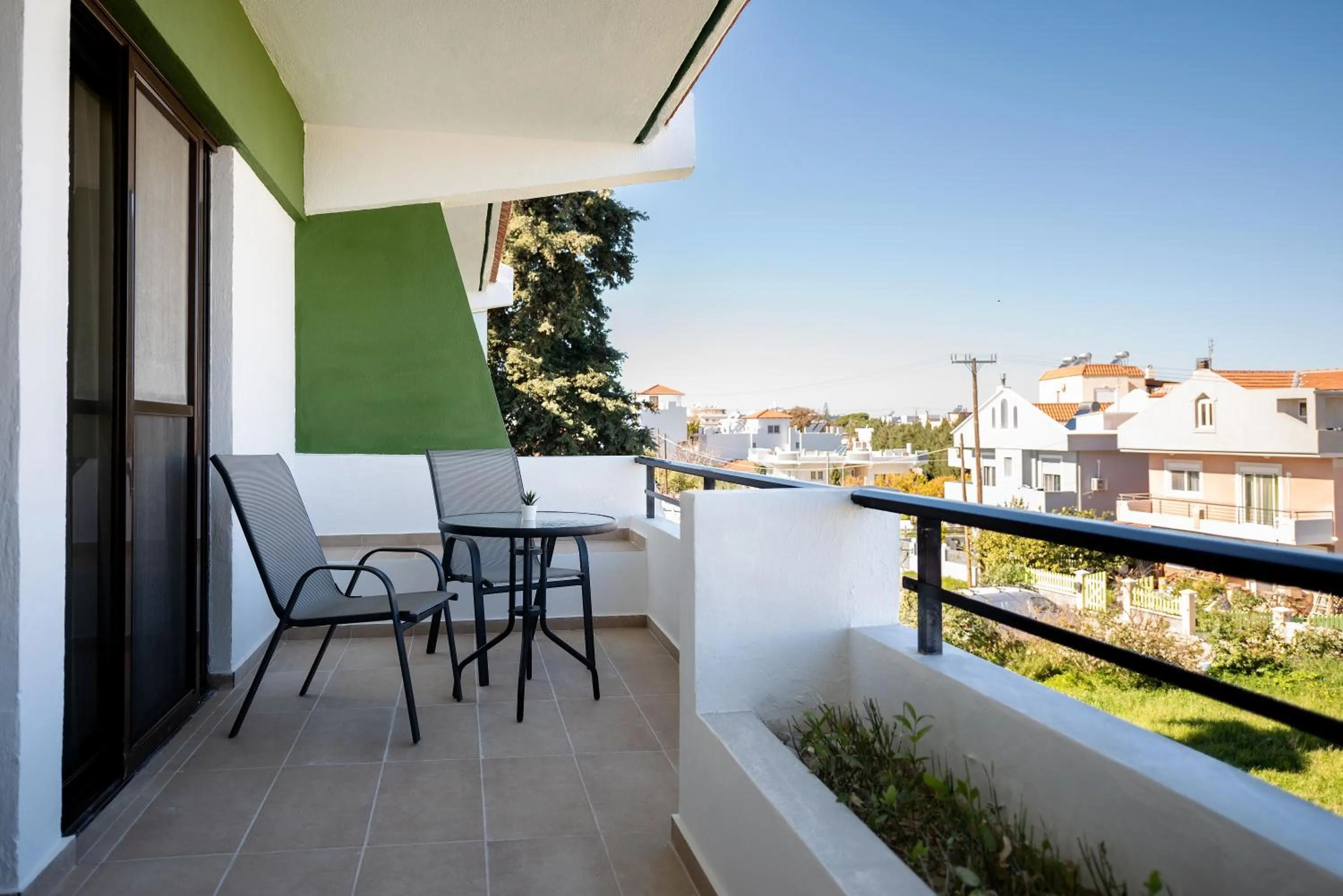 Balcony/Terrace in Terinikos Sunny Garden Hotel & Junior Suites New Renovation 2025