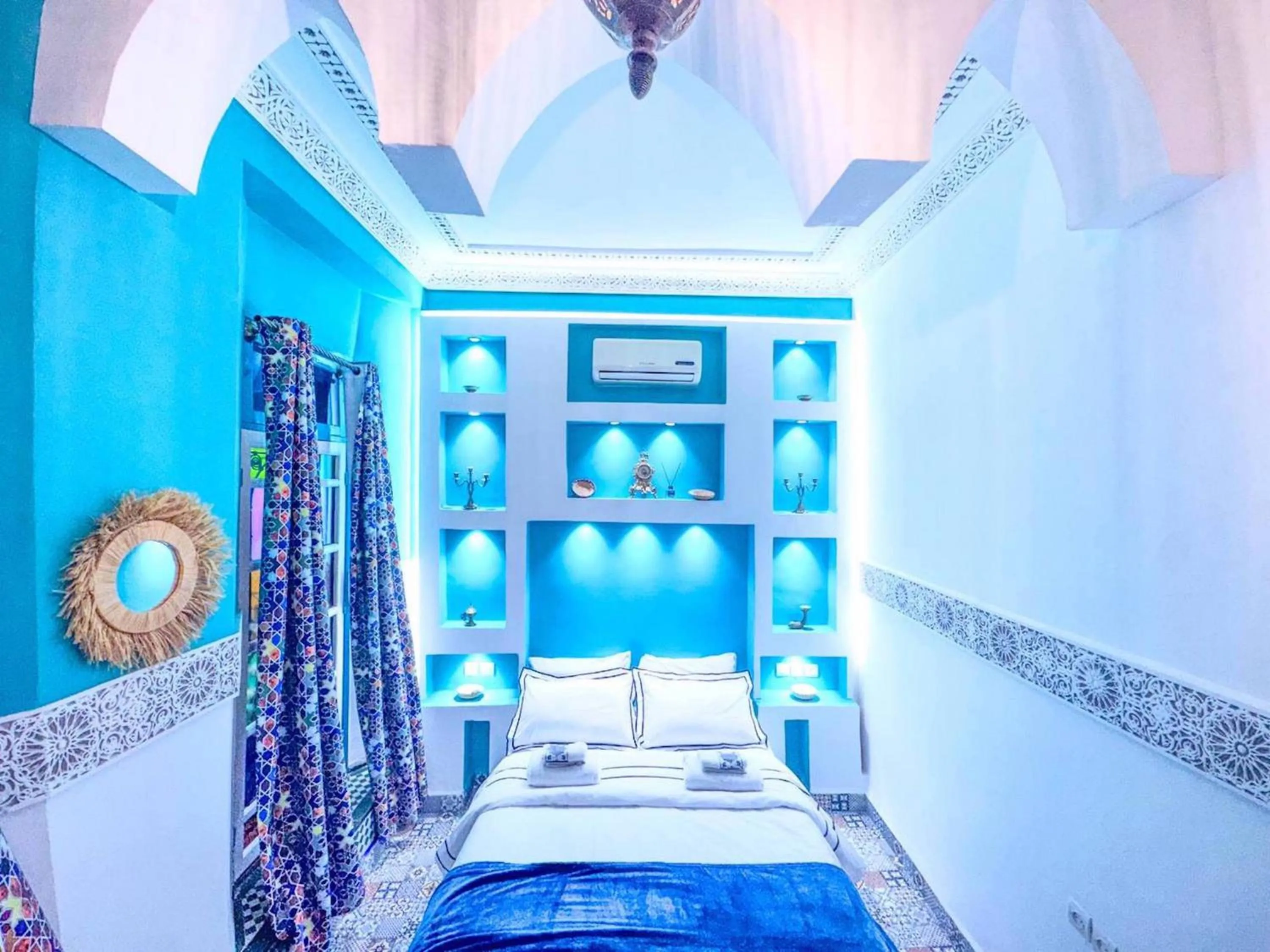 Bathroom, Bed in Riad Verus
