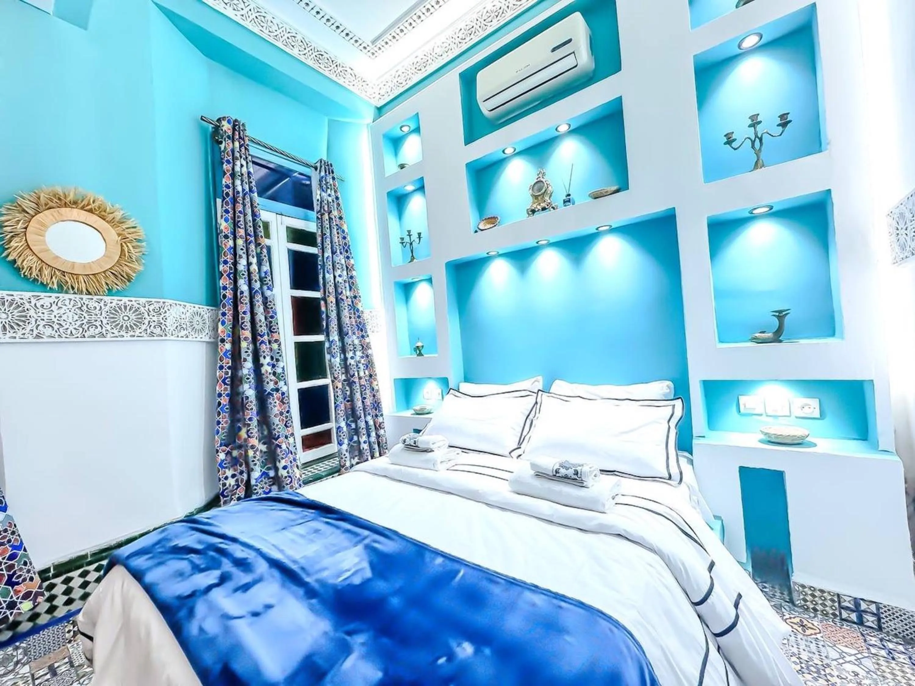 Bathroom, Bed in Riad Verus