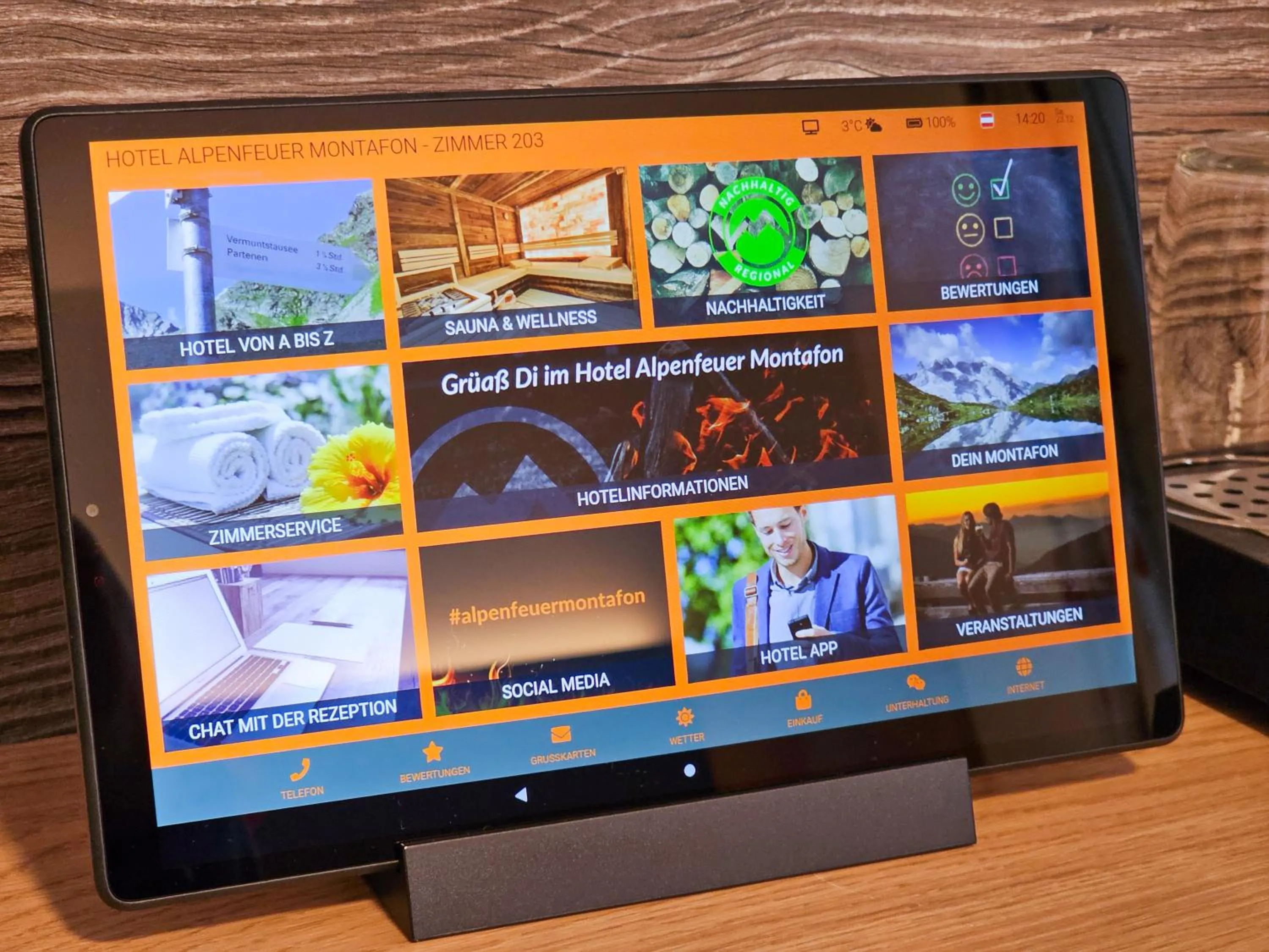 Decorative detail in Hotel Alpenfeuer Montafon