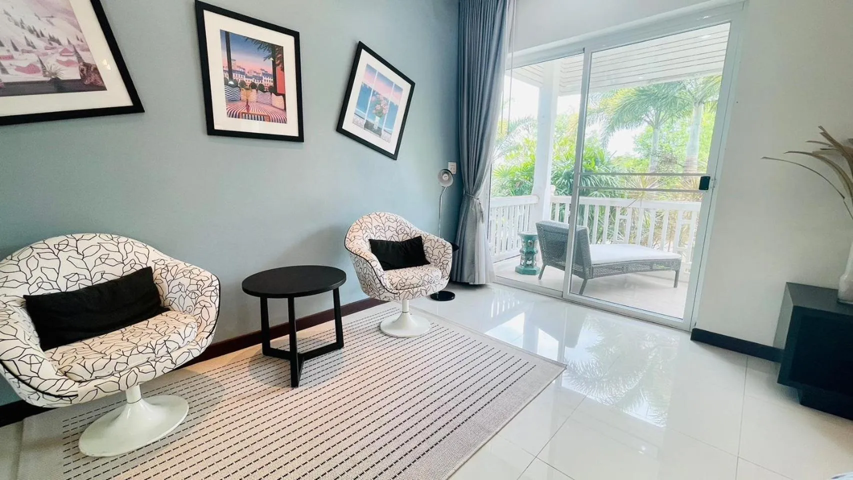 Seating area in Baan Ing Khao