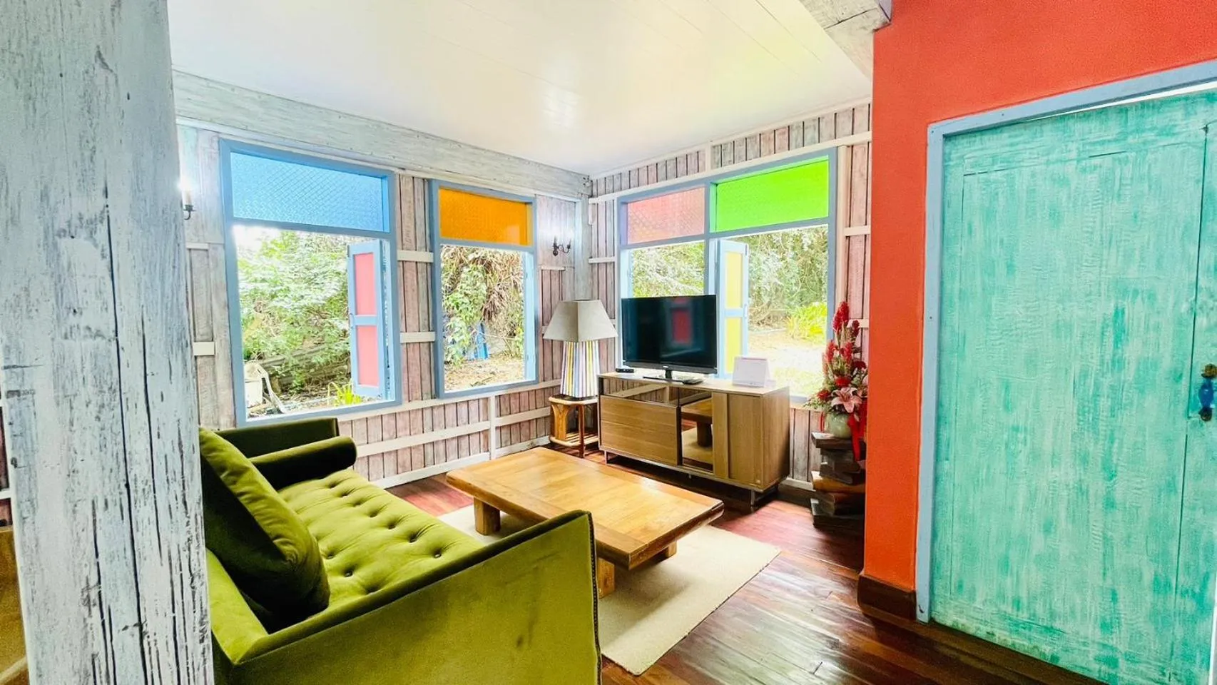 Seating area in Baan Ing Khao