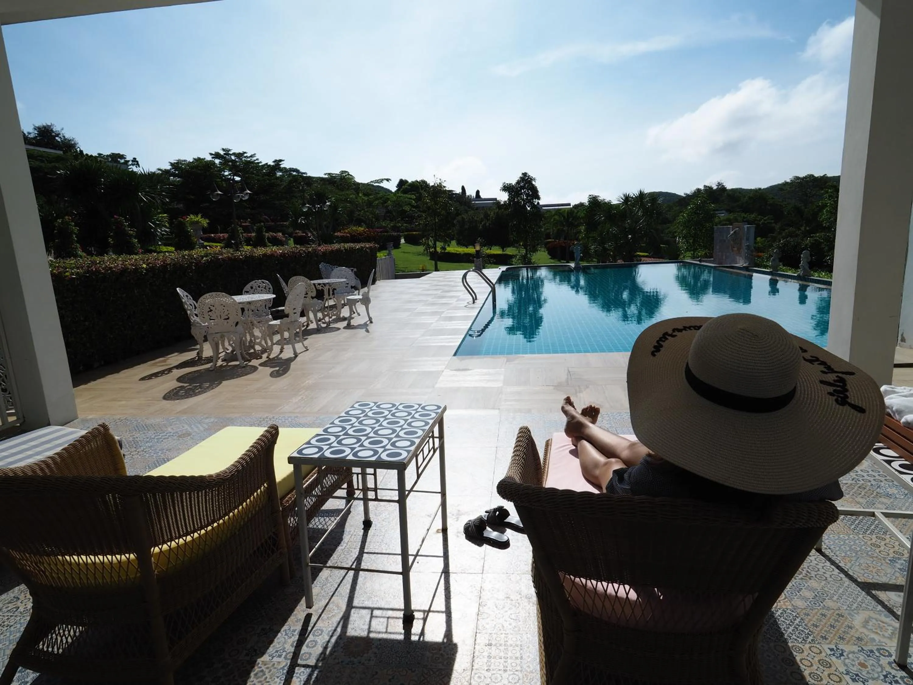 Pool view in Baan Ing Khao