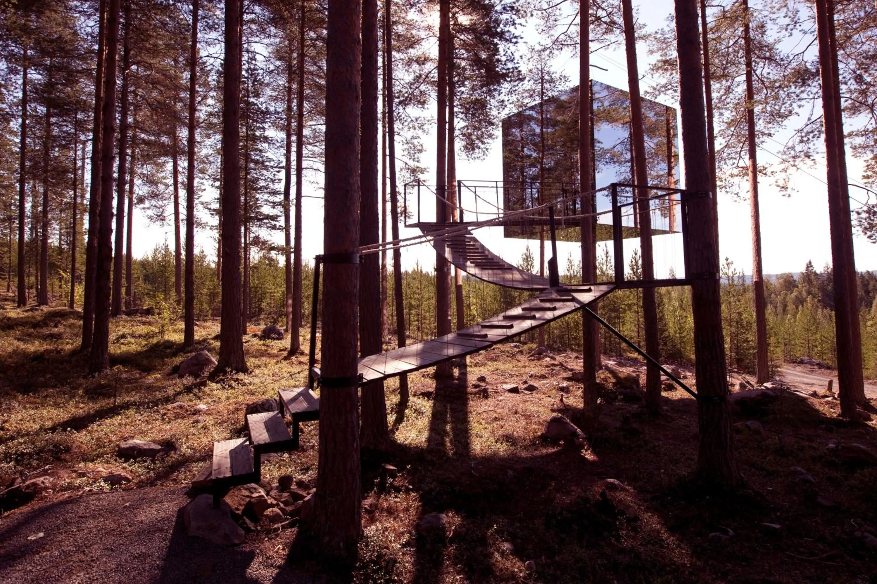 Facade/entrance in Treehotel