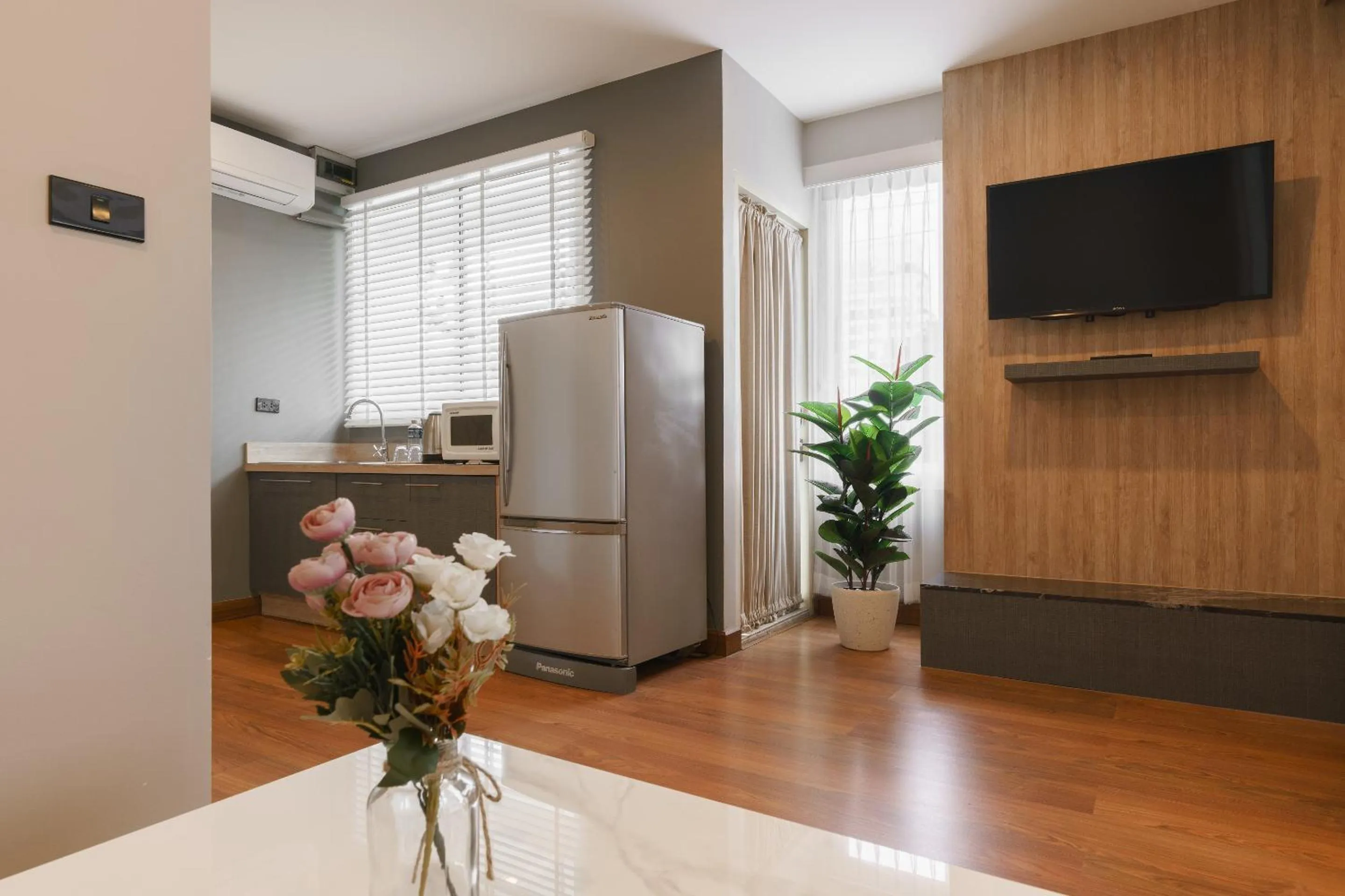 Kitchen or kitchenette in iCheck inn Residence soi 2