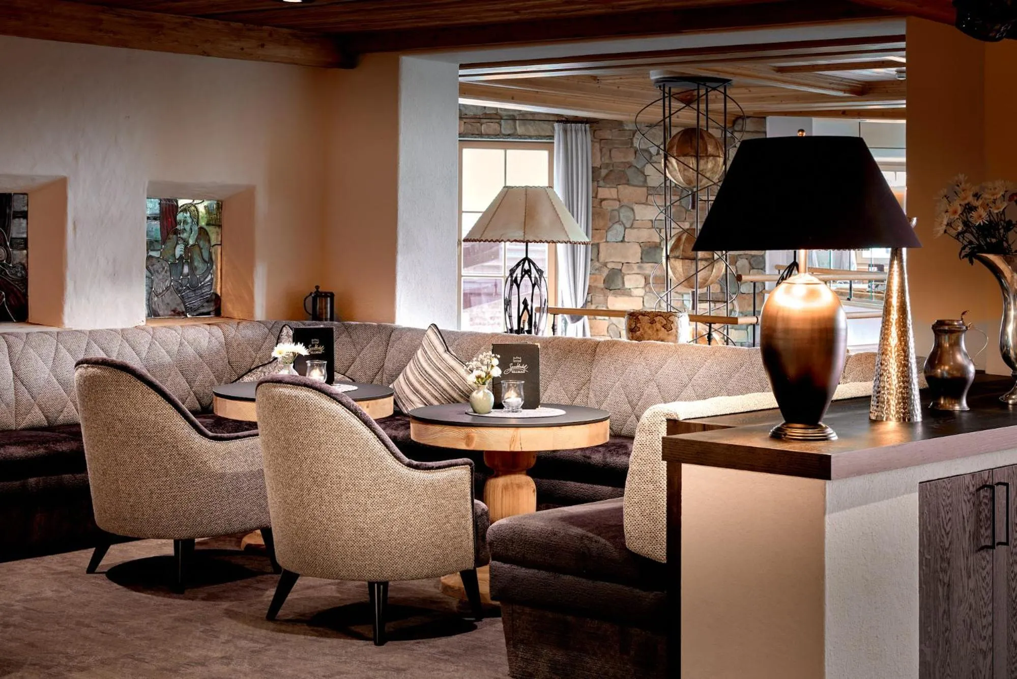 Lobby or reception in Sporthotel Ellmau in Tirol