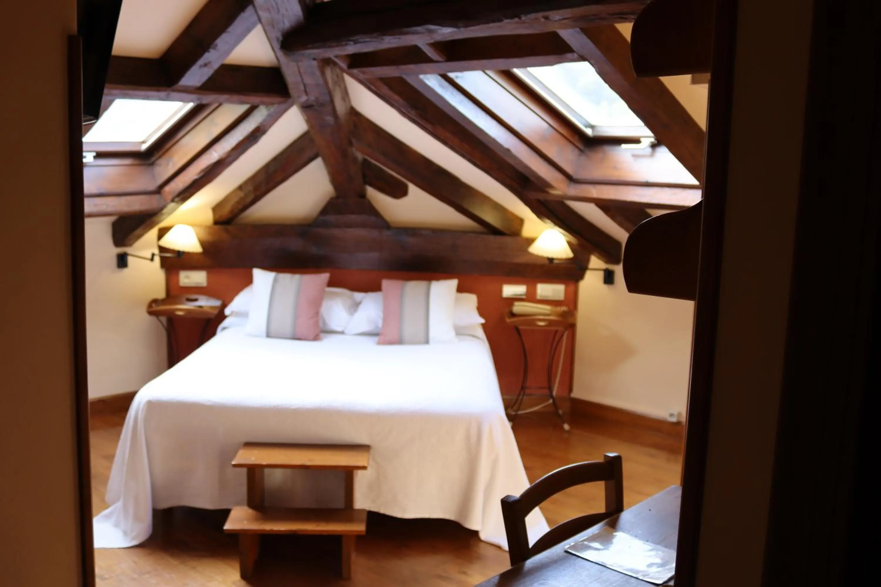 Bed in Hostal Rural Irigoienea