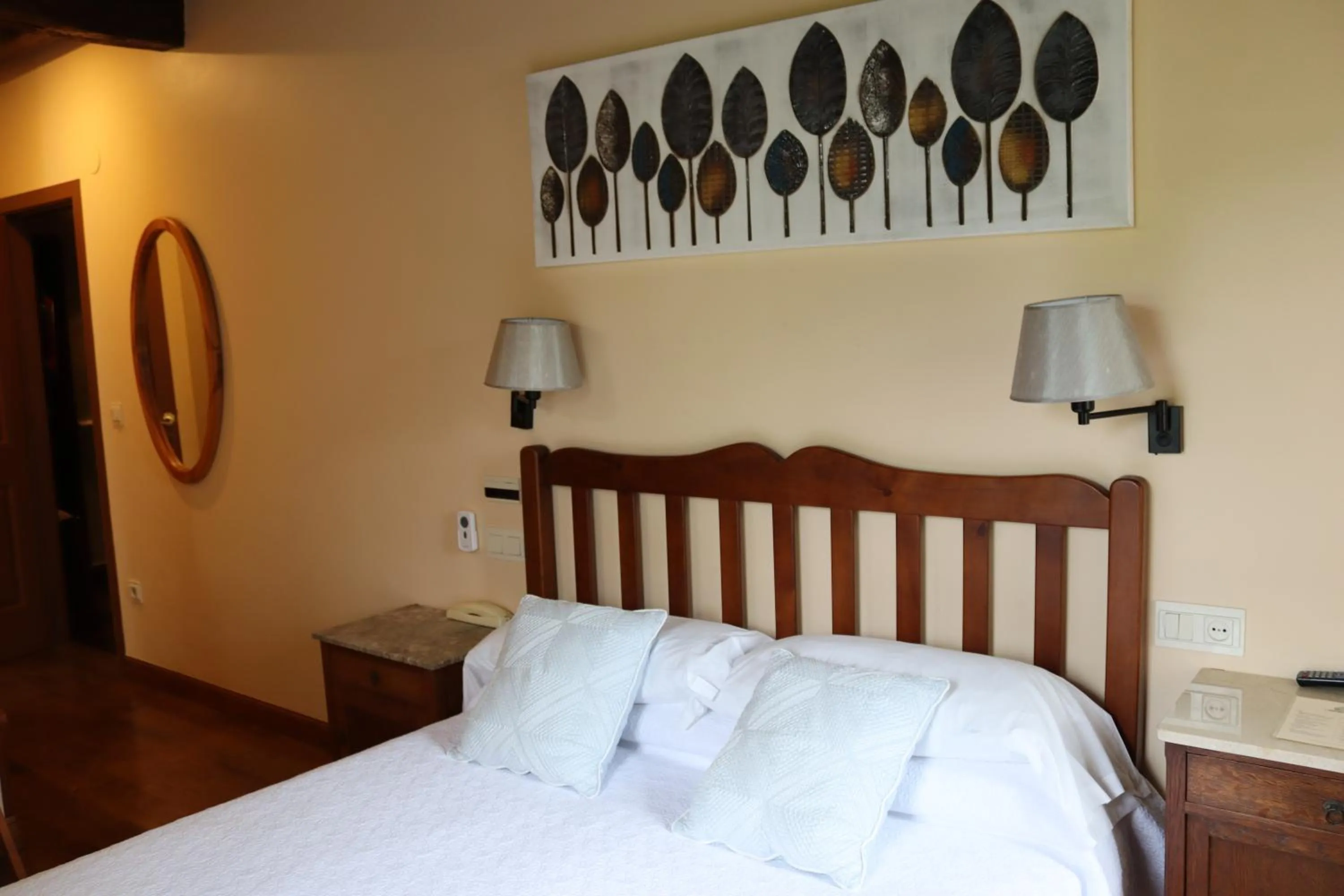 Bed in Hostal Rural Irigoienea