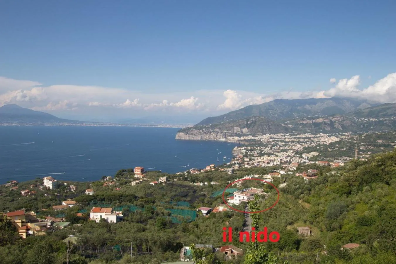 Bird's eye view in Hotel Il Nido Sorrento