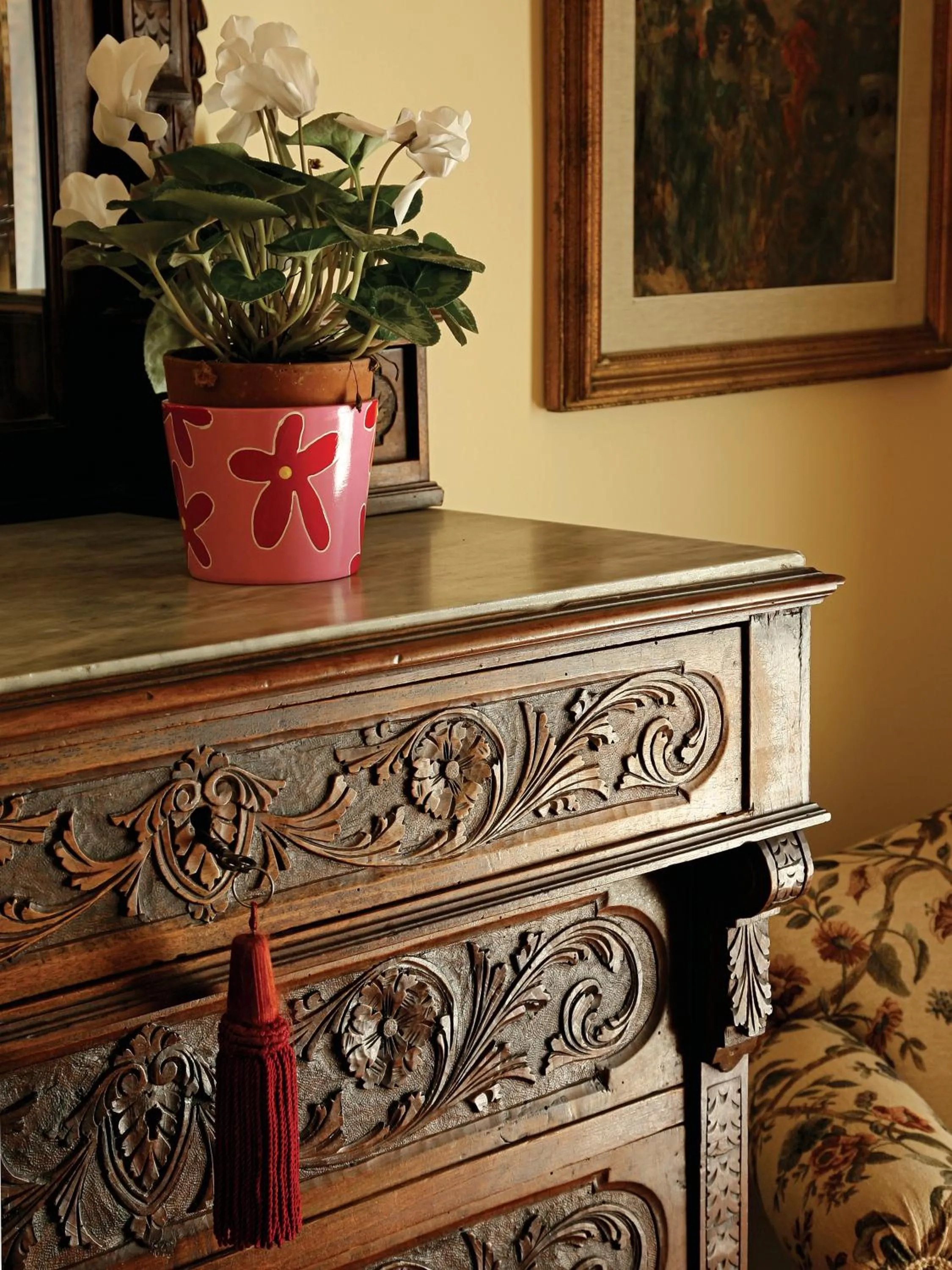 Decorative detail in B&B Luna Caprese