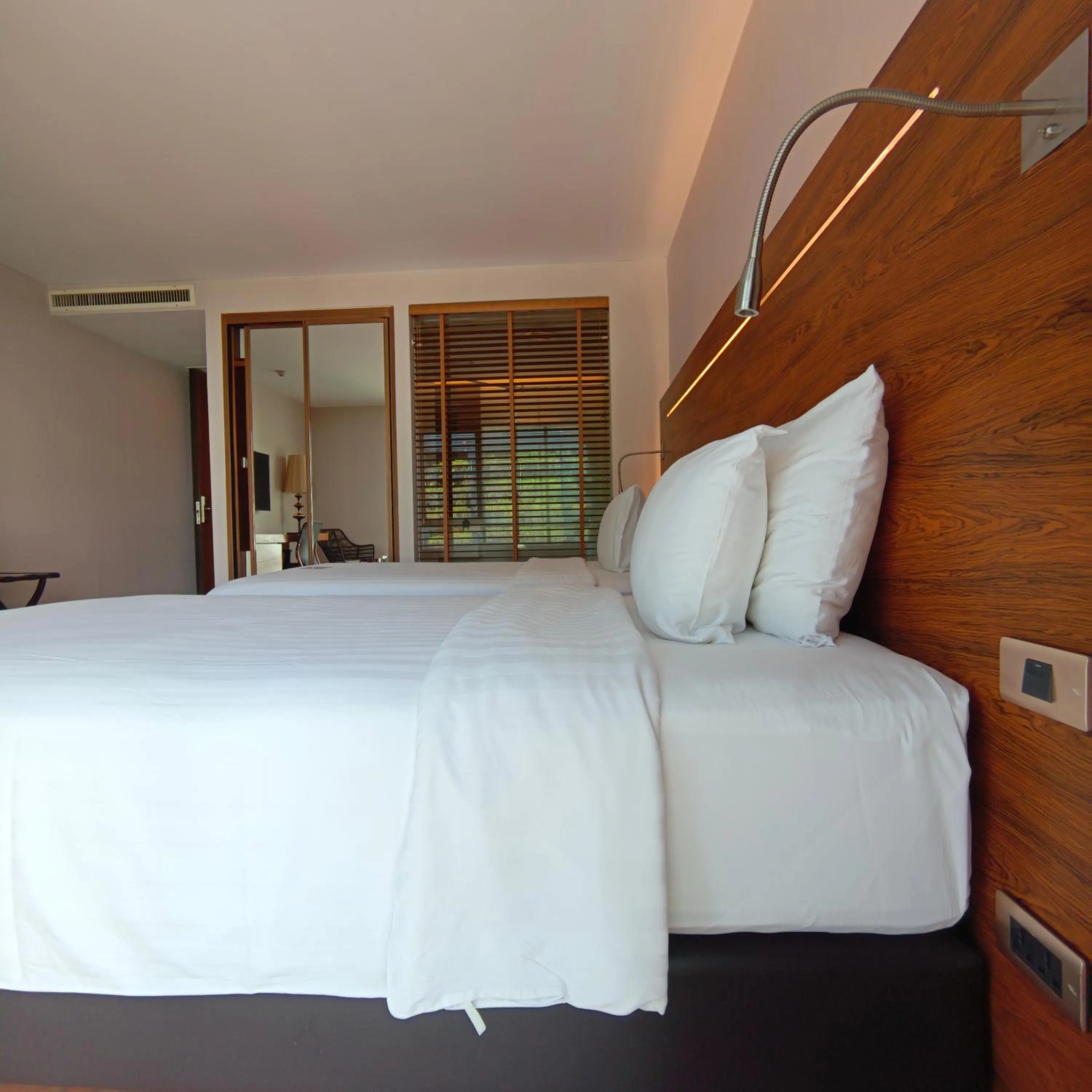 Bed in Sacha's Hotel Uno