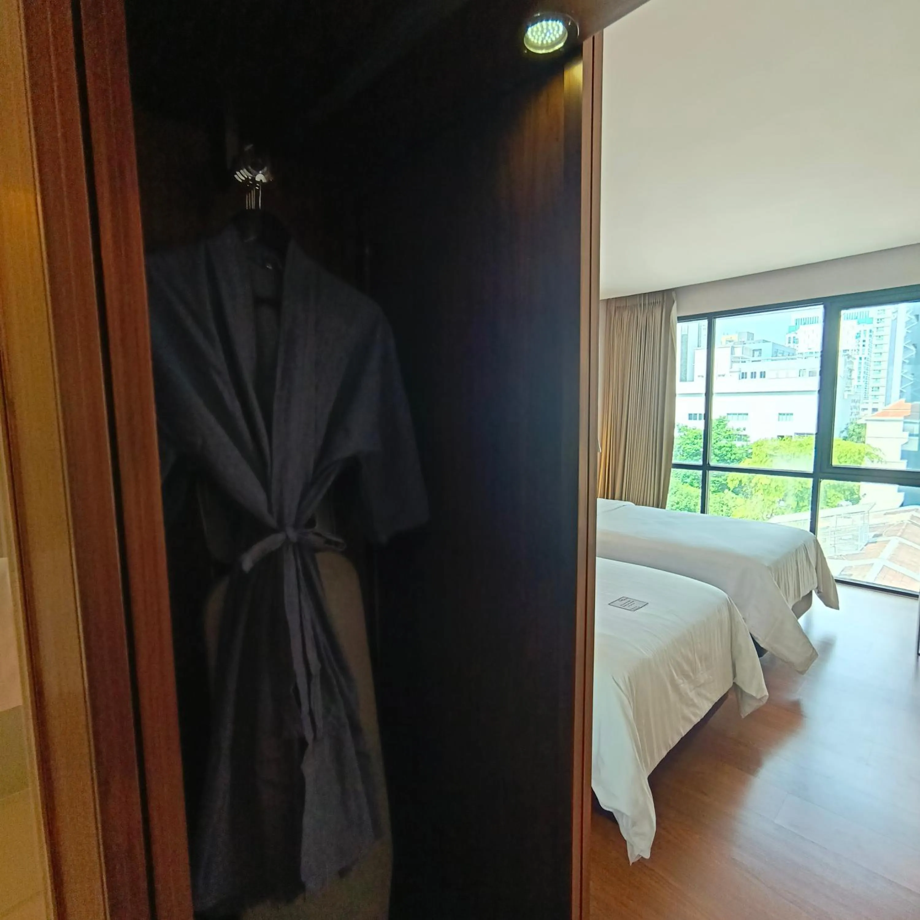 Bed in Sacha's Hotel Uno