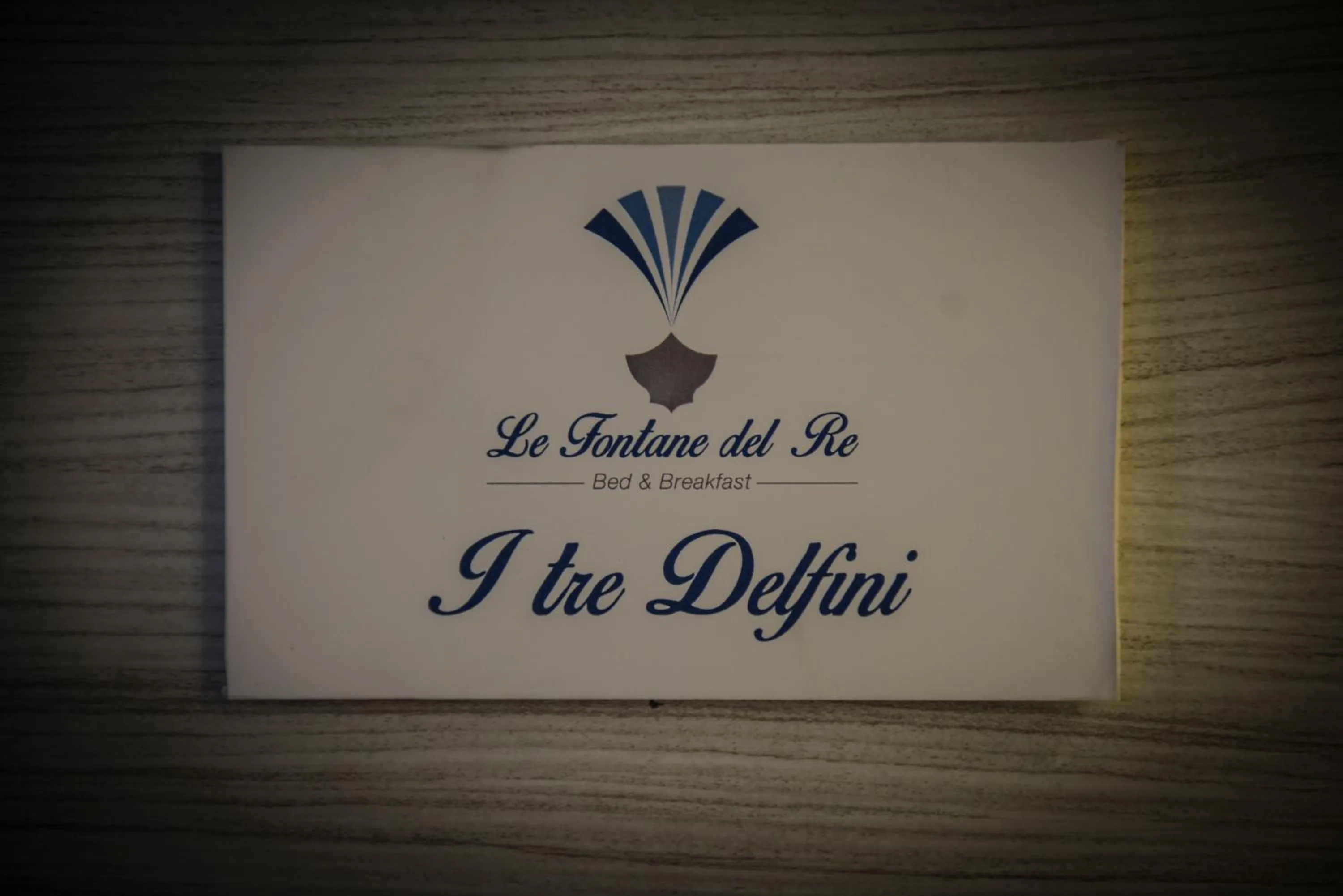 Text overlay in Le Fontane del Re