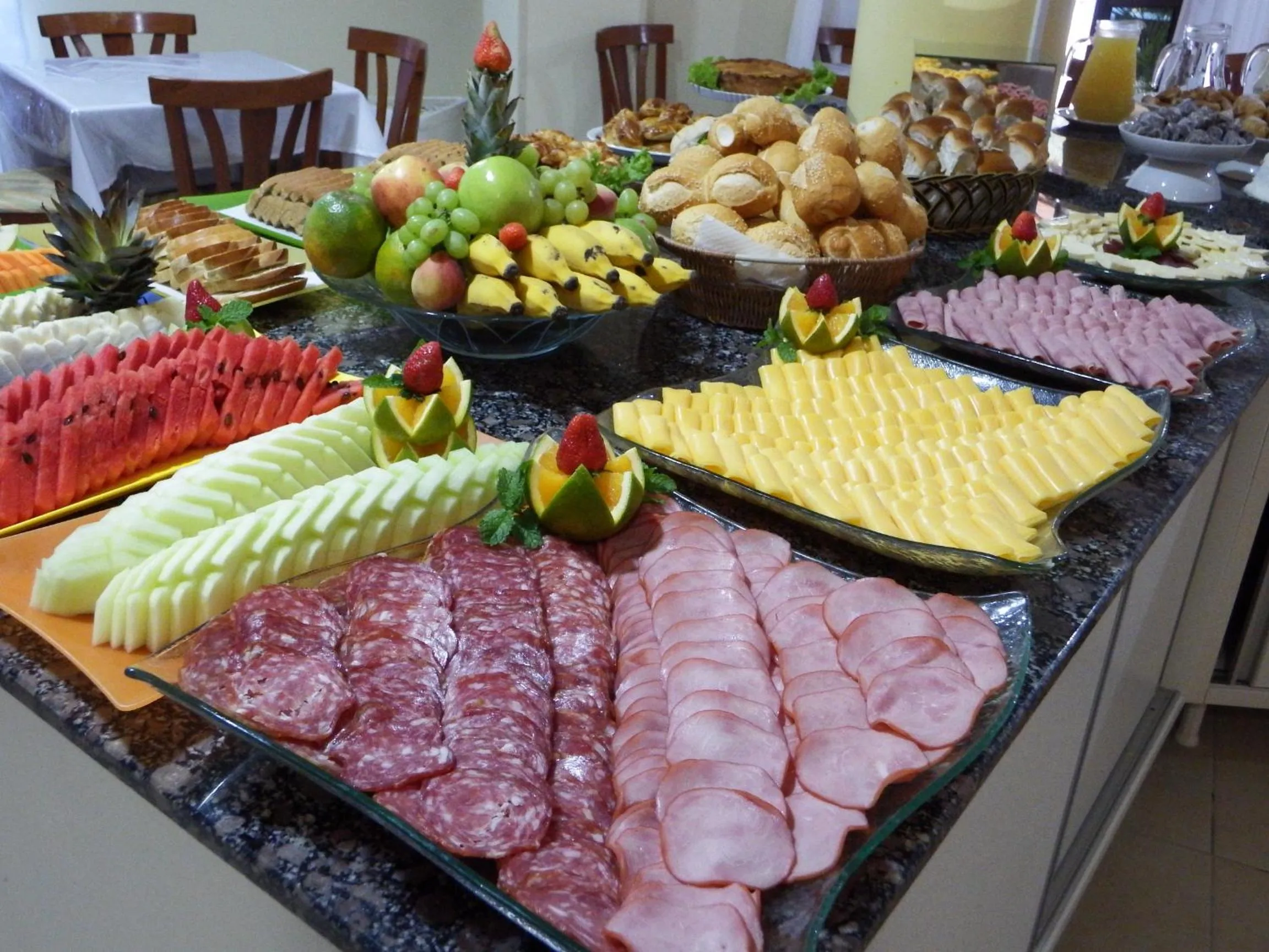 Buffet breakfast in Refúgio Costeiro II