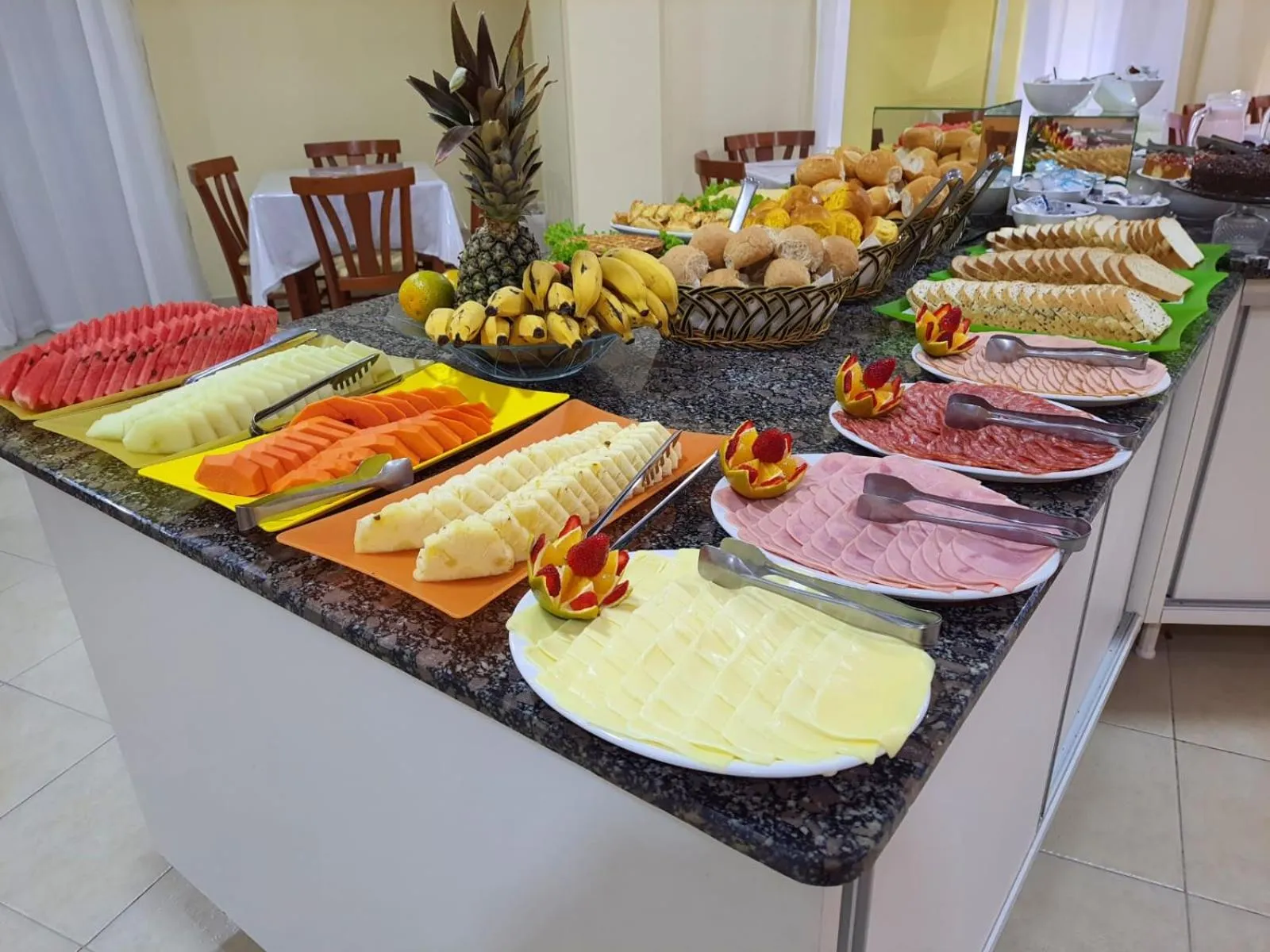 Buffet breakfast in Refúgio Costeiro II