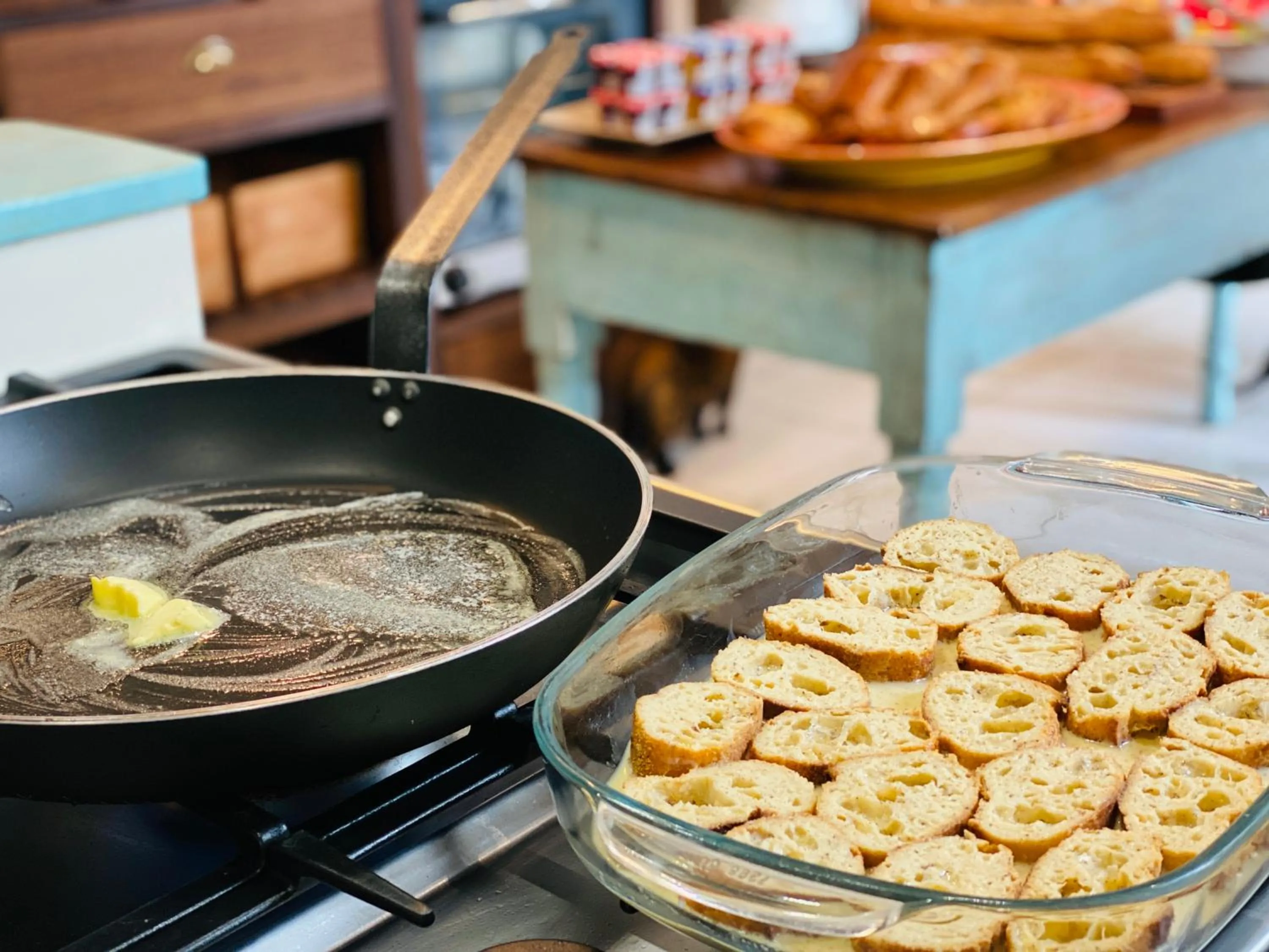Buffet breakfast in The Corner Properties