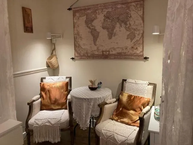 Seating area in The Corner Properties