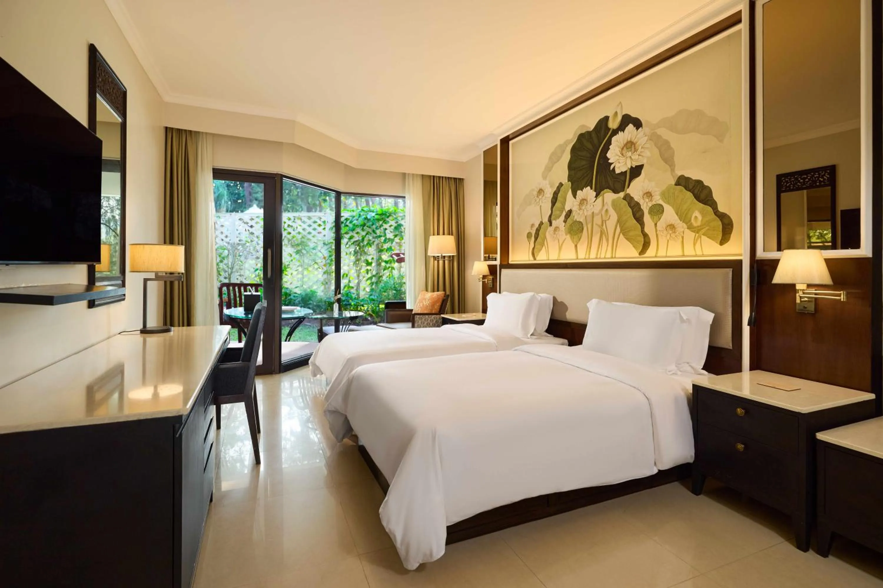 Bed in Dusit Thani Laguna Phuket