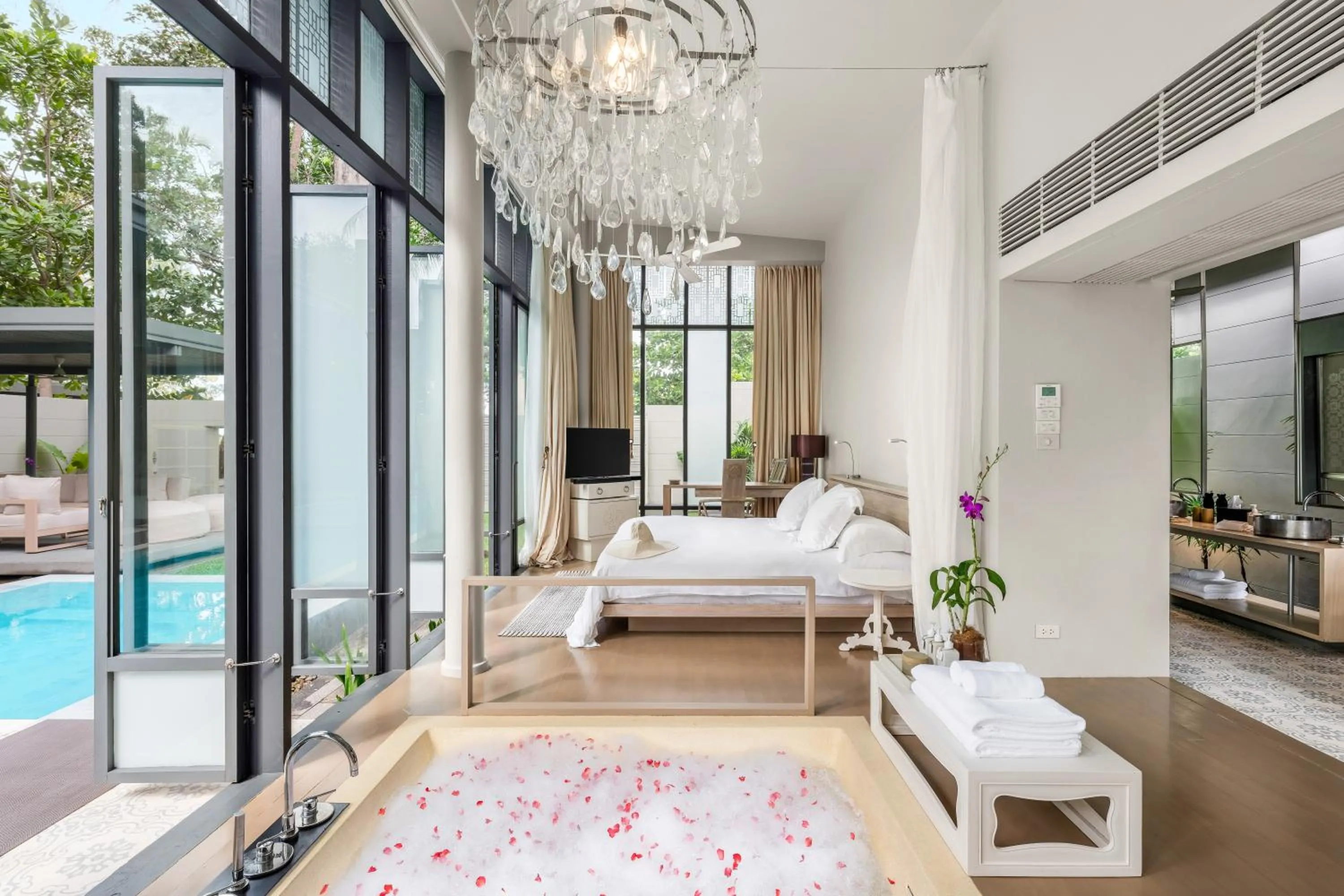 Bed in SALA Phuket Mai Khao Beach Resort