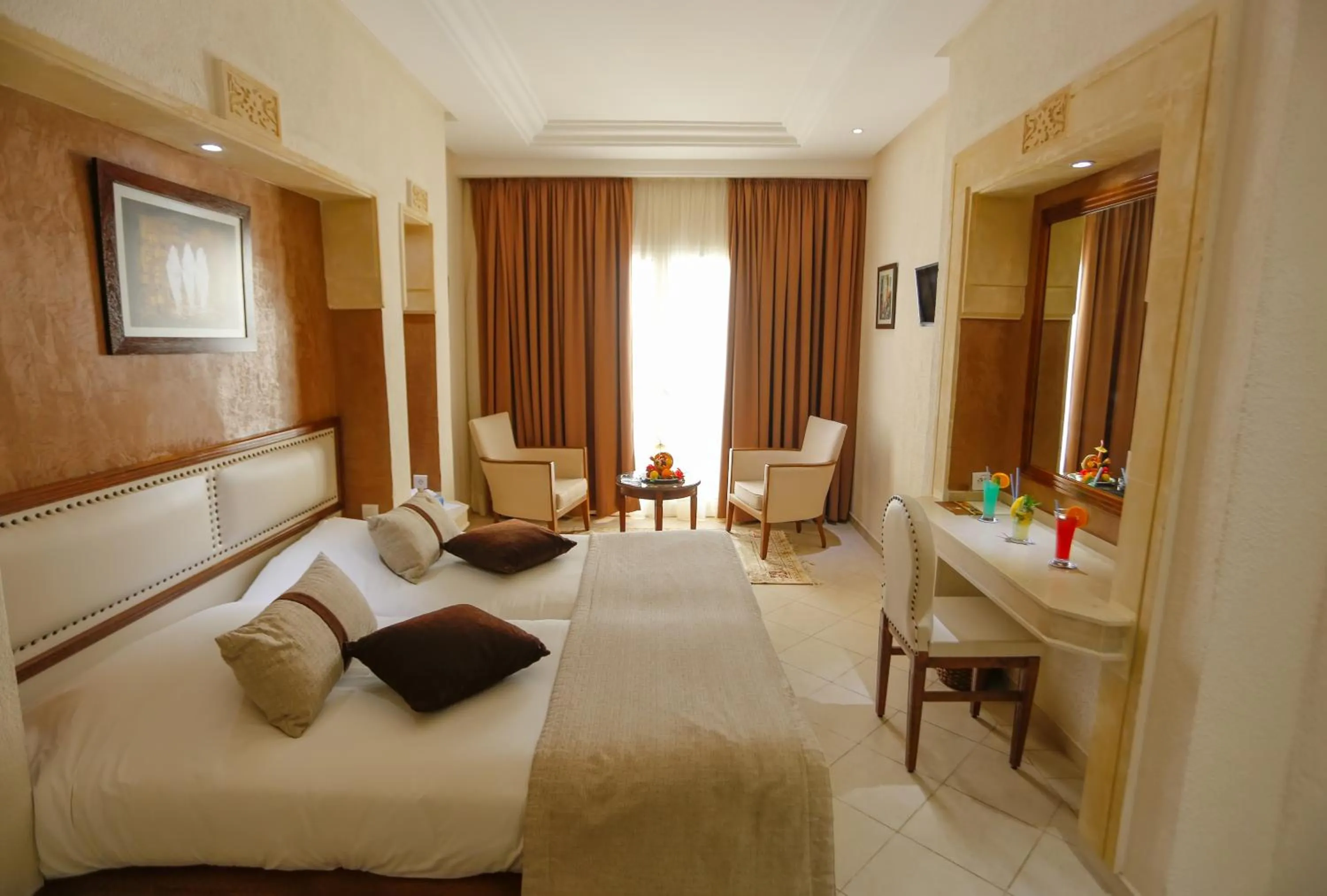 Bedroom, Bed in Telemaque Beach & Spa - Families and Couples Only