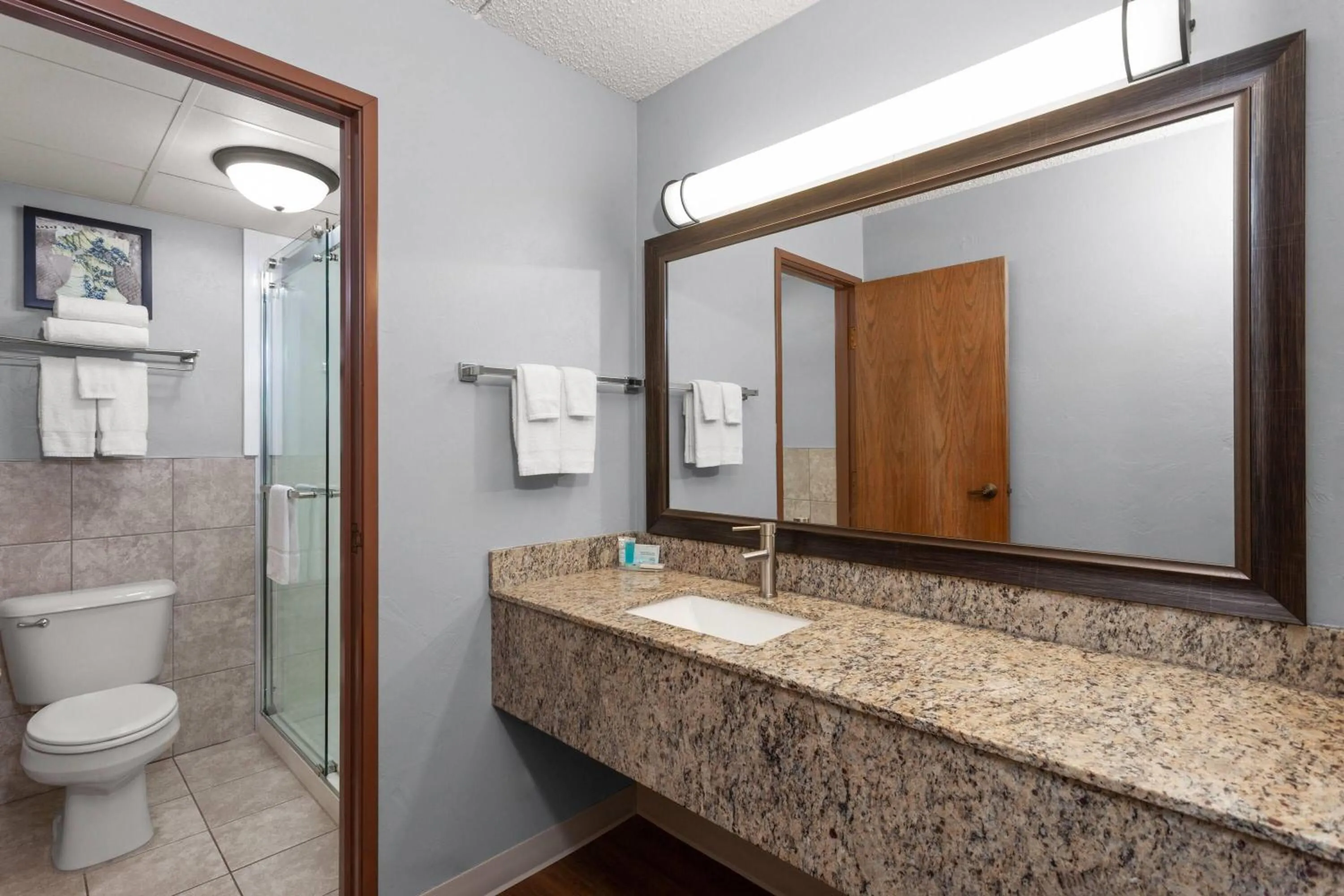 Bathroom in AmericInn by Wyndham Green Bay West
